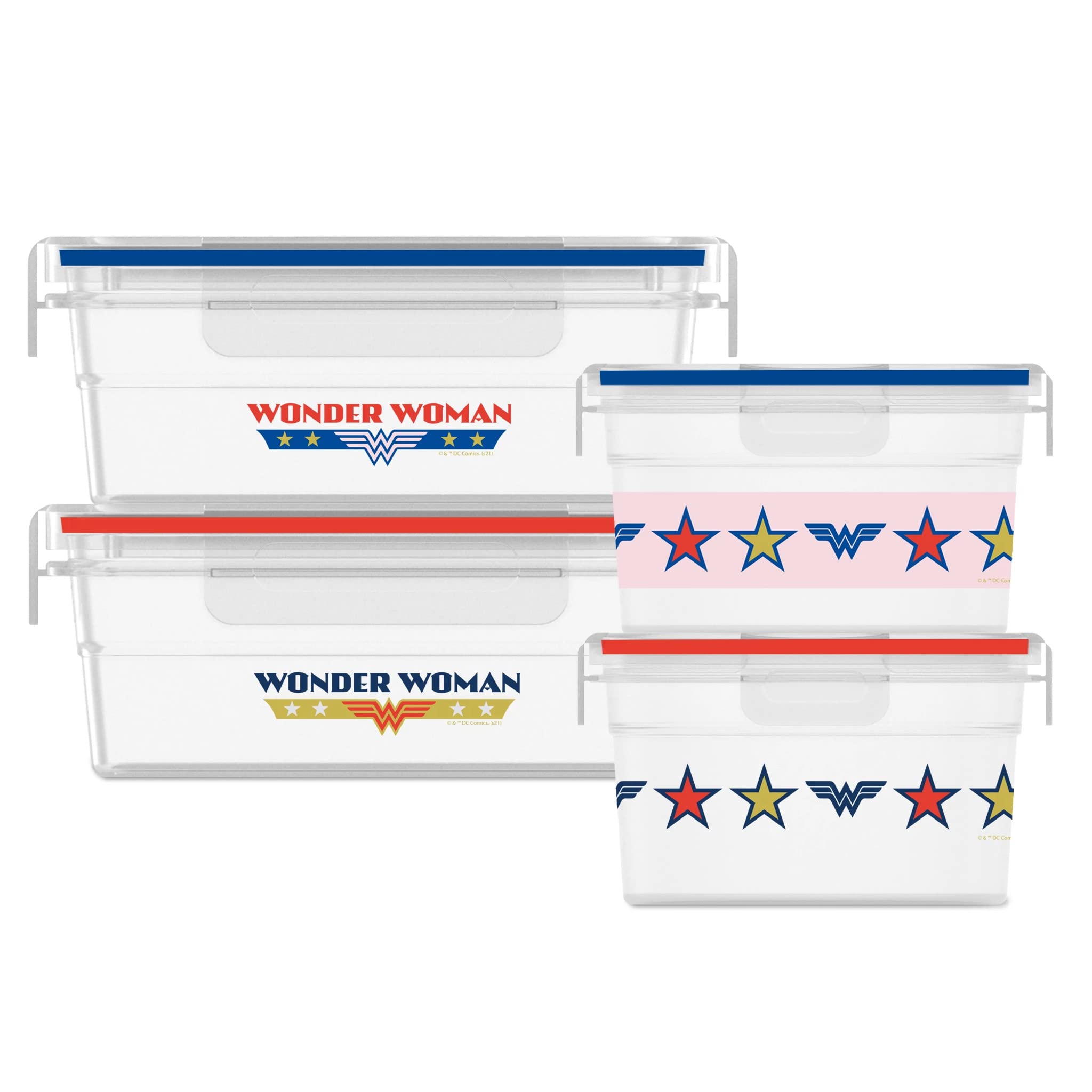 Snapware 8-Pc Plastic Food Storage Containers Set, 4.6-Cup & 3-Cup Meal Prep Containers With Lid, Bpa-Free Lids With 4 Tab Locki