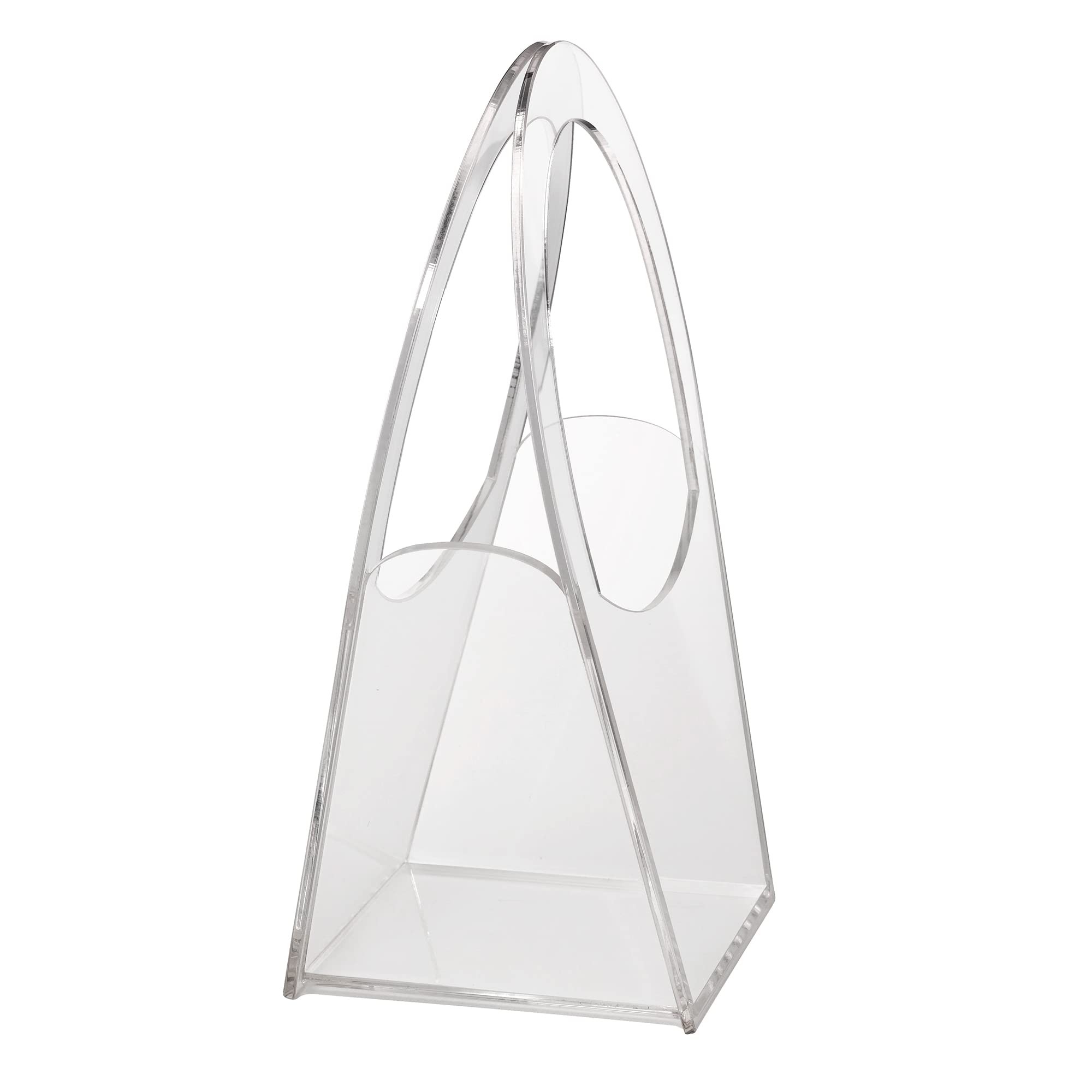 Lillian Rose Clear Modern Flower Girl Basket, One Size