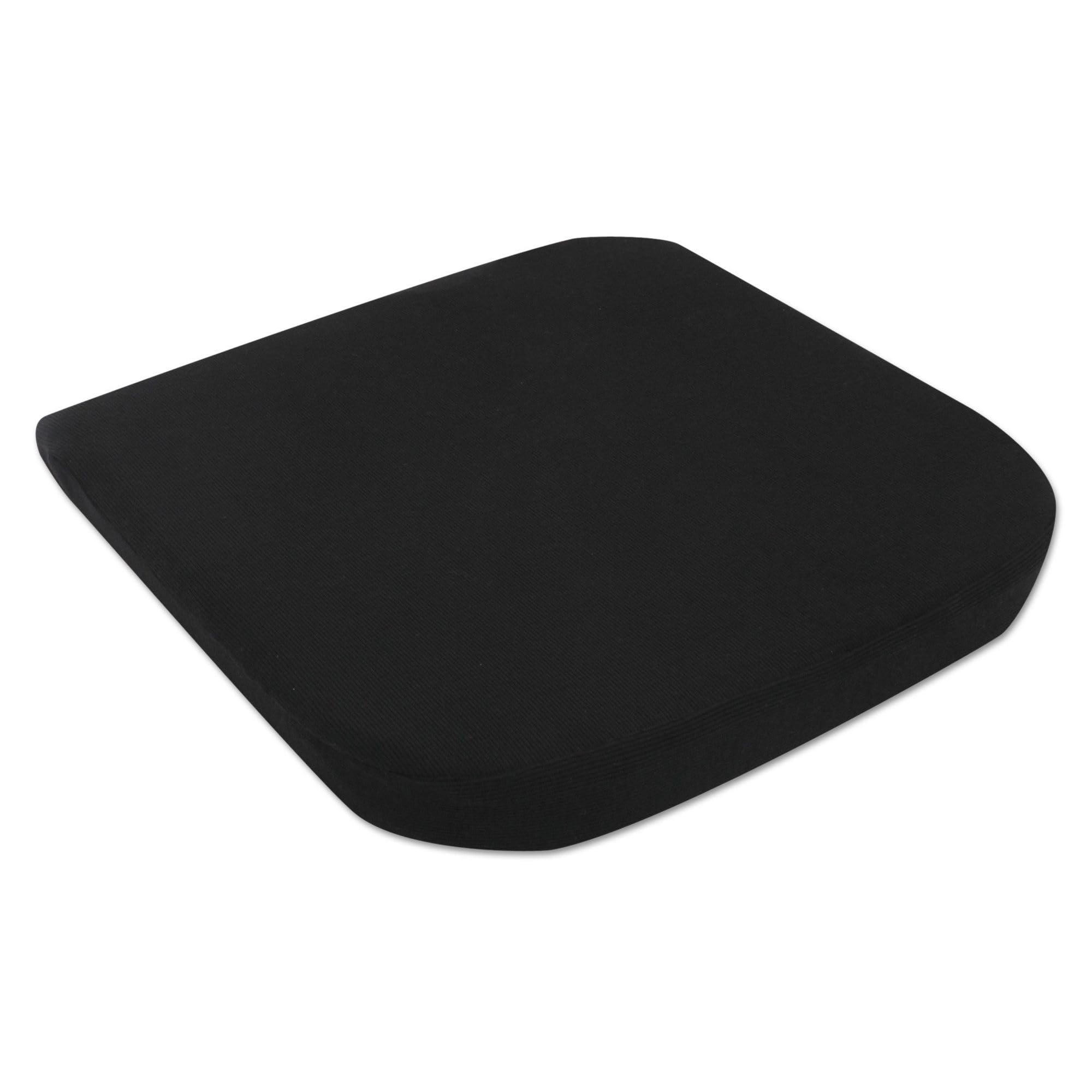 Alera Alecgc511 16.5 In. X 15.75 In. X 2.75 In. Cooling Gel Memory Foam Seat Cushion With Non-Slip Cover - Black