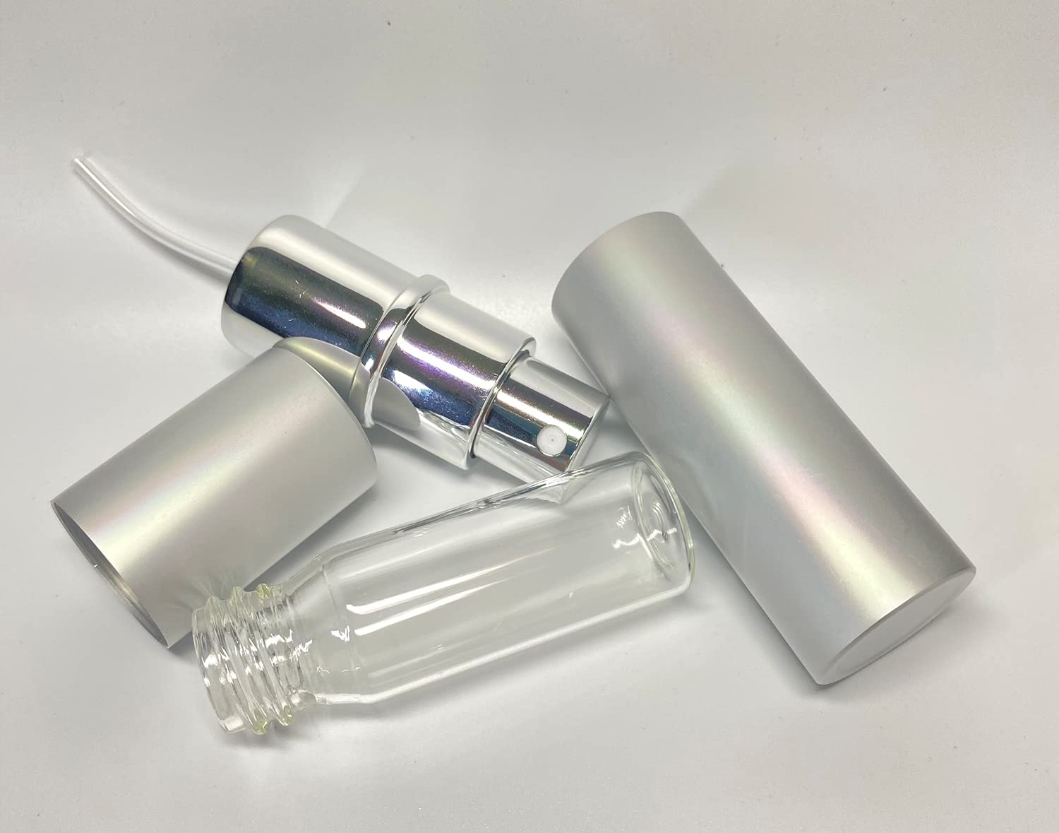 Zbfwmx 20 Pack Set 10Ml Protable Refill Bulk Atomizer Spray Travel Perfume Bottle Hydrating Empty Bottle (20Pack Metal)