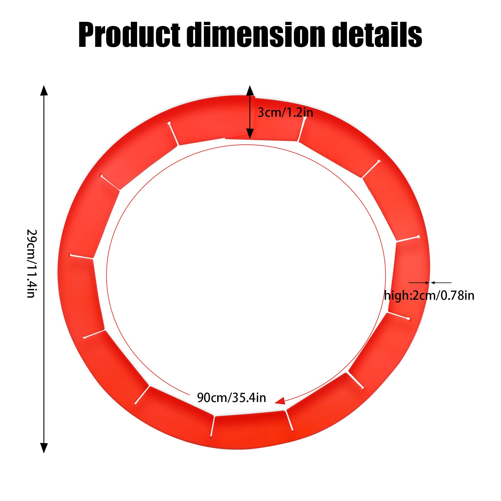 Stnrst-In 2 Pack Adjustable Pie Crust Shield Silicone Bake Crust Protector Reusable Pie Crust Protector Pie Crust Covers For Edg
