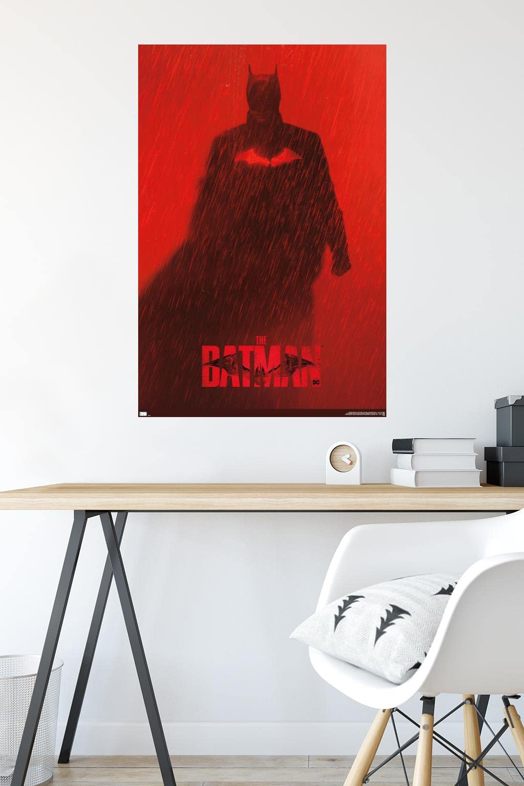 Trends International Dc Comics Movie The Batman - Batman Teaser One Sheet Wall Poster, 22.375'' X 34'', Unframed Version