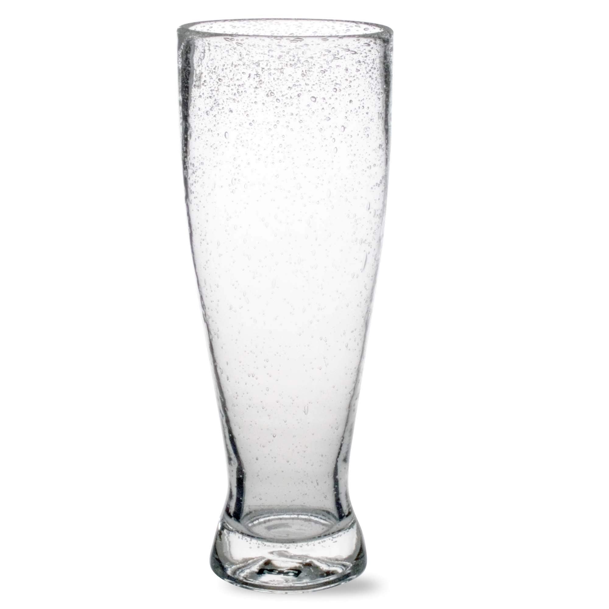 Tag Bubble Clear Glass Pilsner, 25 Oz. Clear