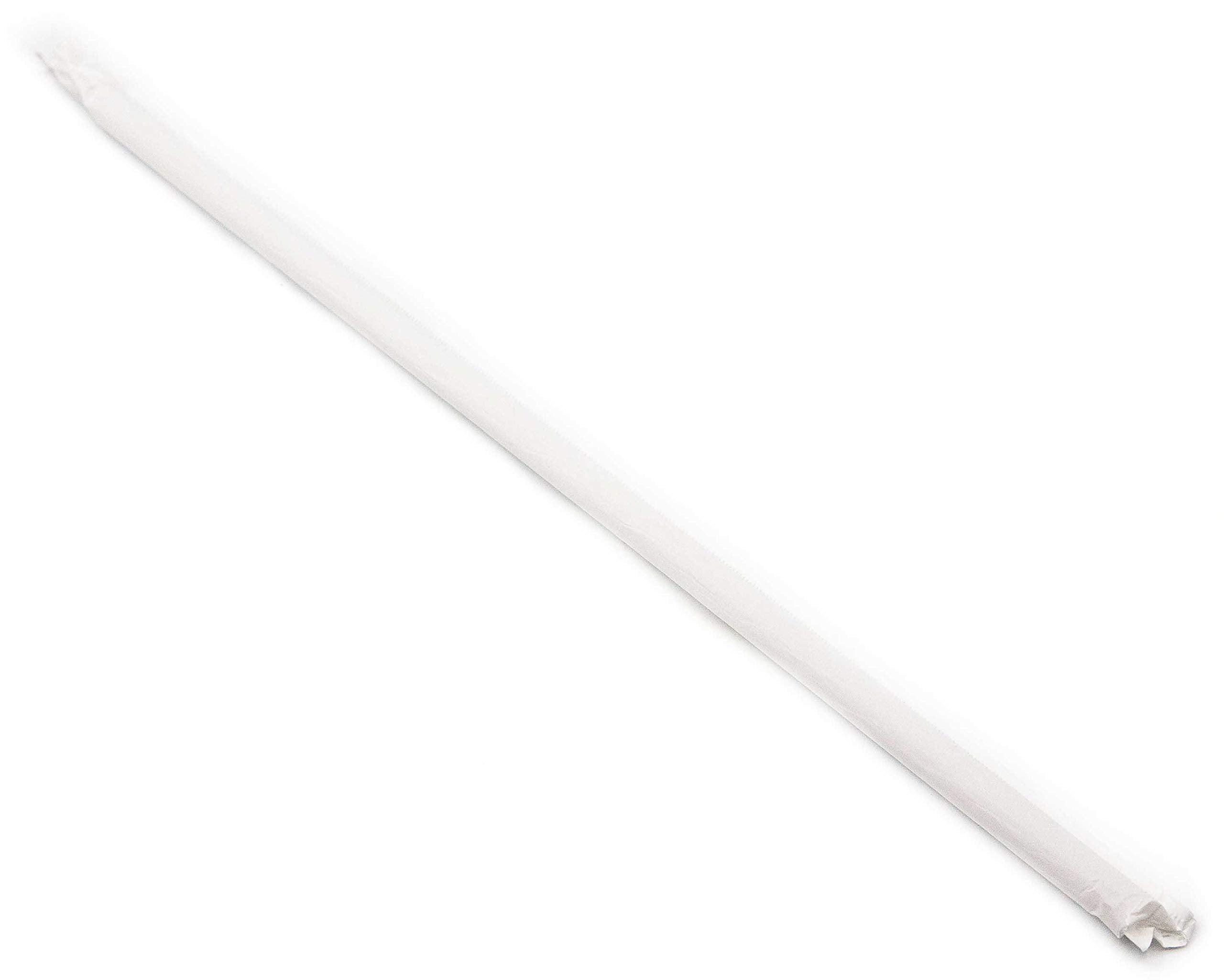 Made In Usa Pack Of 250 Jumbo Pink (10'' X 0.28'') Individually Wrapped Plastic Smoothie Drinking Straws (Non-Toxic, Bpa-Free)