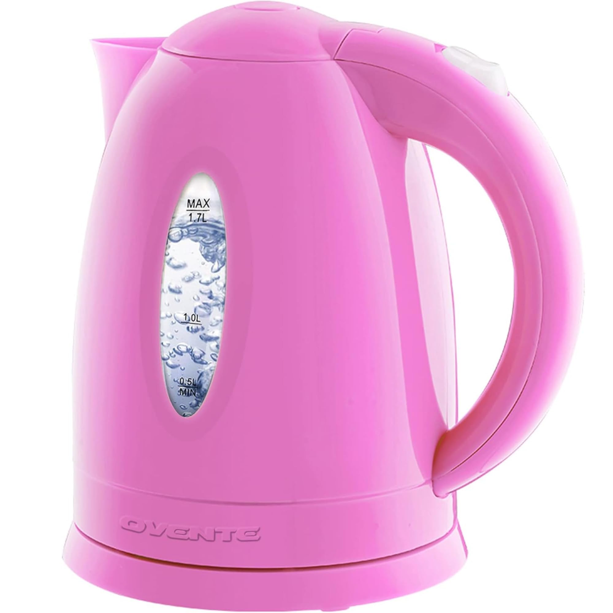OVENTE Electric Kettle, 1.7L Fast Boiling Water Heater for Coffee or Tea, BPA Free with Water Level Gauge, Auto Shut-Off, Boil-D