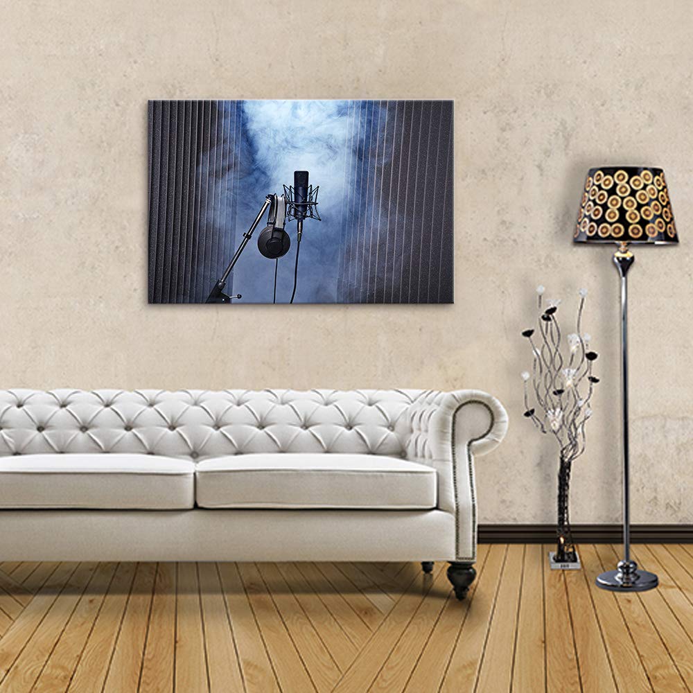 Signwin Canvas Wall Art Musical Elements Canvas Prints Home Artwork Decoration For Living Room,Bedroom,Music Room - 12X18 Inches