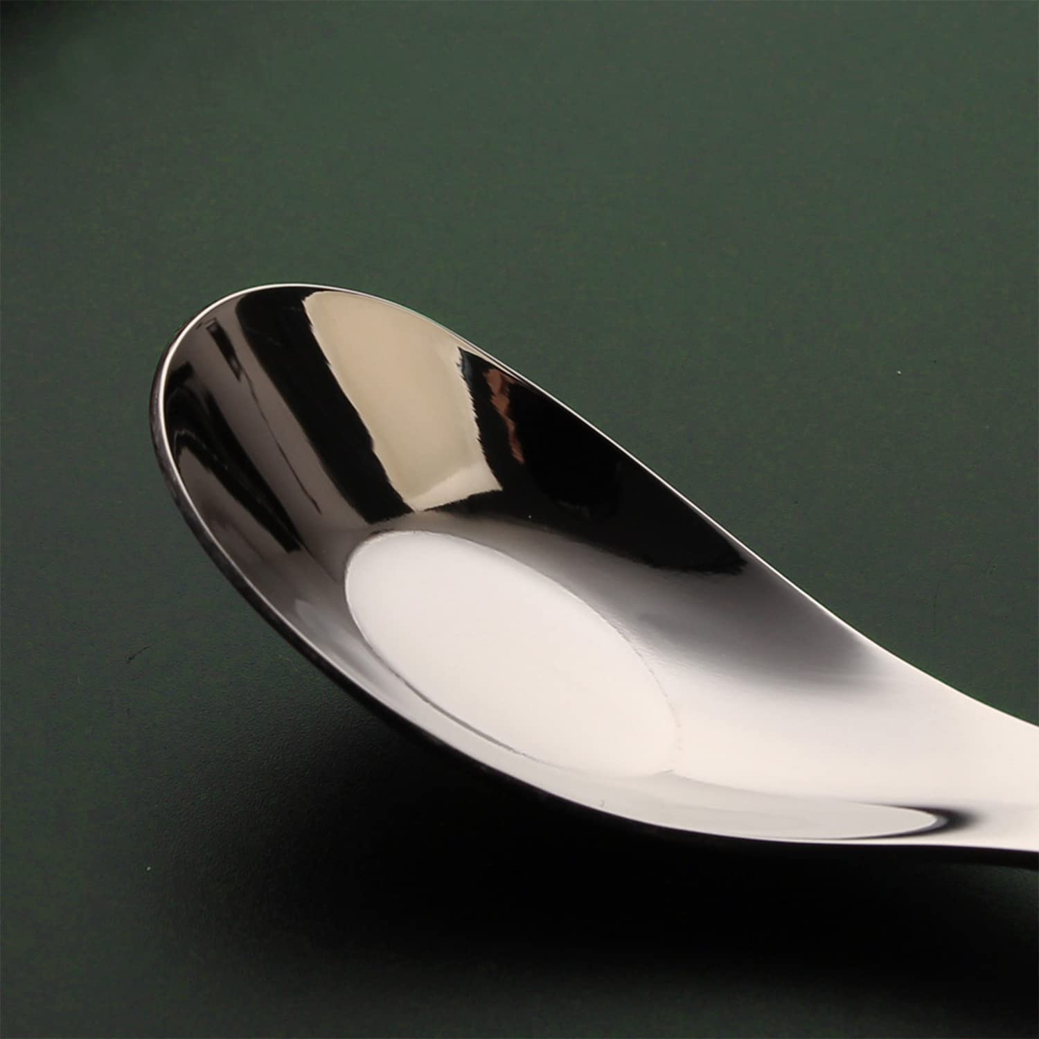 Ouliget Thick Heavy Weight Dinner Soup Spoons,Stainless Steel Tablespoons,Chinese Silver Spoon,Heavy Duty Asian Thick Long Handl
