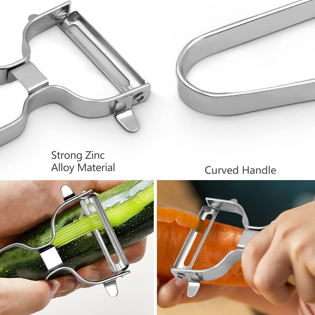 Abnaok Stainless Steel Corn Peeler, Magic Corn Cob Stripper Tool,Premium Stainless Steel Corn Thresher With Ergonomic Handle,Cor