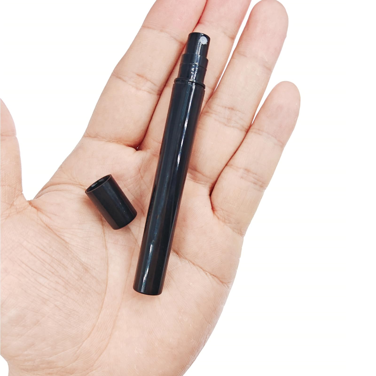 Rikwog 10Pcs Mini Spray Bottles, 5Ml Plastic Refillable Empty Fine Mist Perfume Bottles Portable Sample Spray Containers For Tra