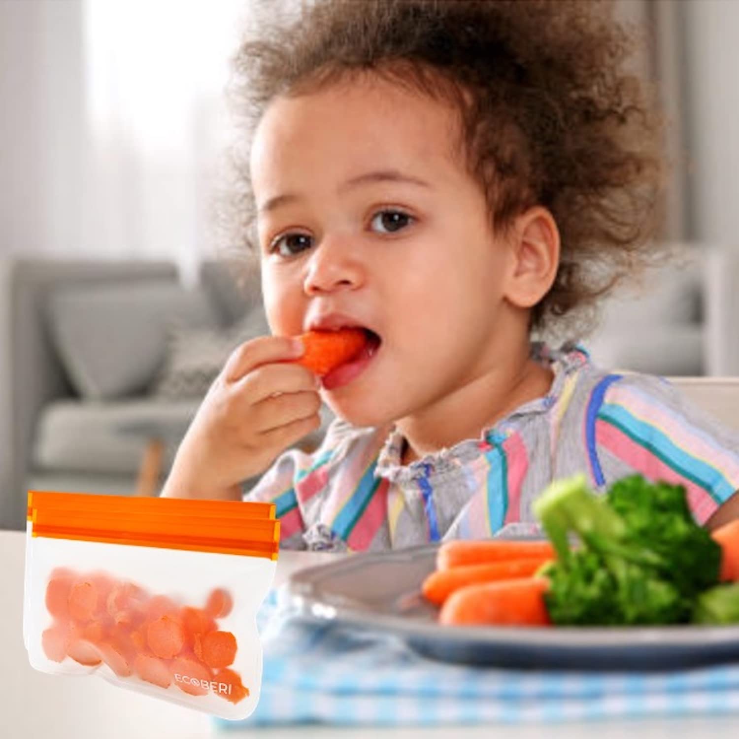 14 Pack Ecoberi Reusable Sandwich Bags, Dishwasher Safe, Leakproof, Meal Prep, Sandwich, Snacks, Travel Multi Size And Color