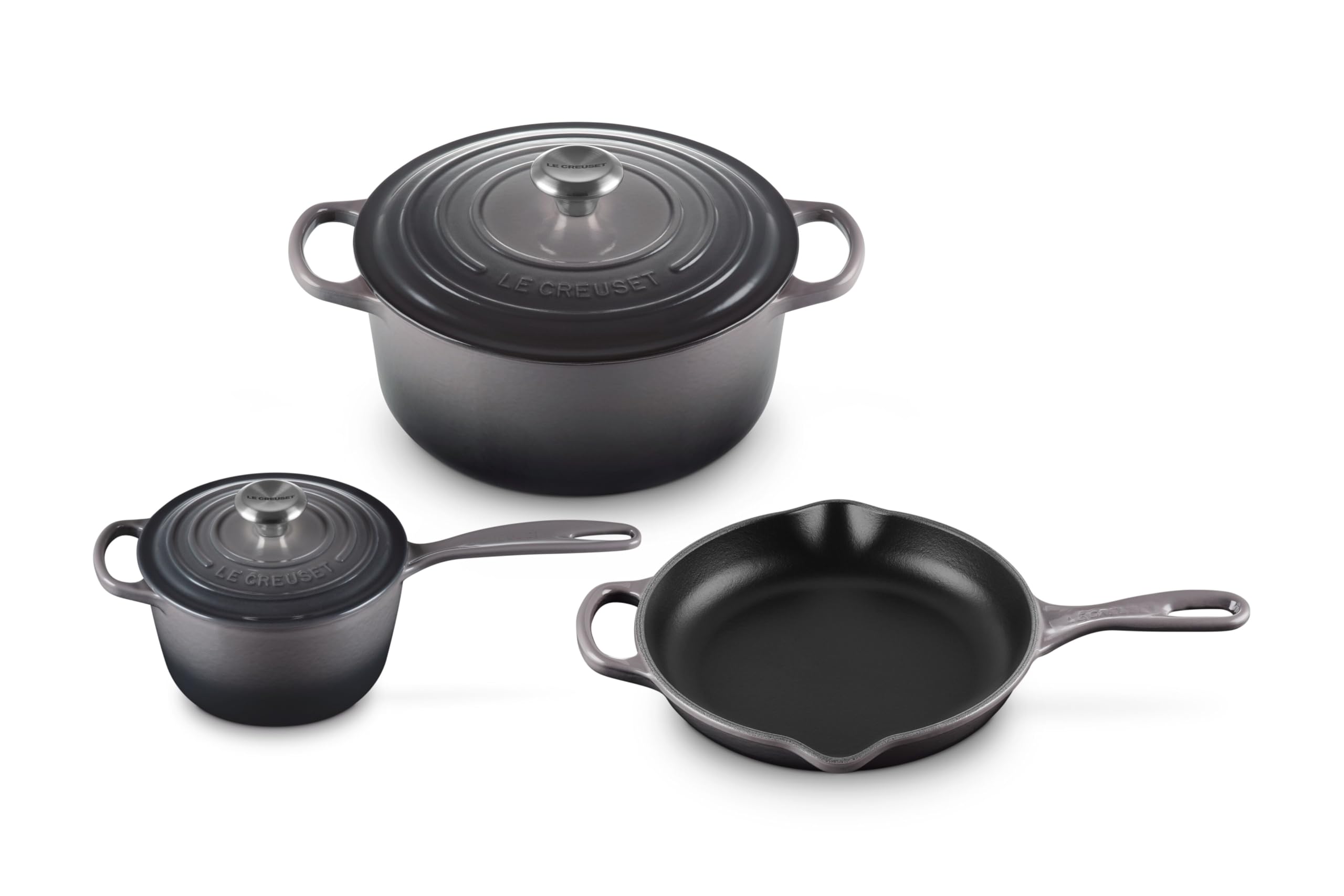 Le Creuset Enameled Cast Iron Signature Cookware Set, 5 pc. , Oyster
