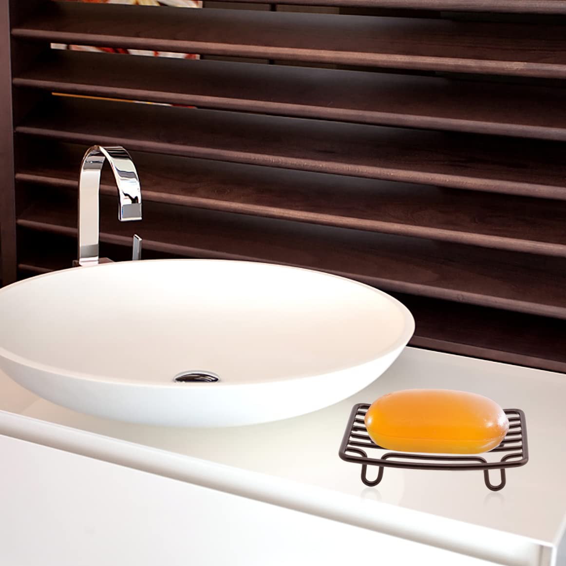 Guukar Bar Soap Dish Holder For Shower Bathroom Stainless Steel Rust Proof Self Draining, Bronze-1 Pack