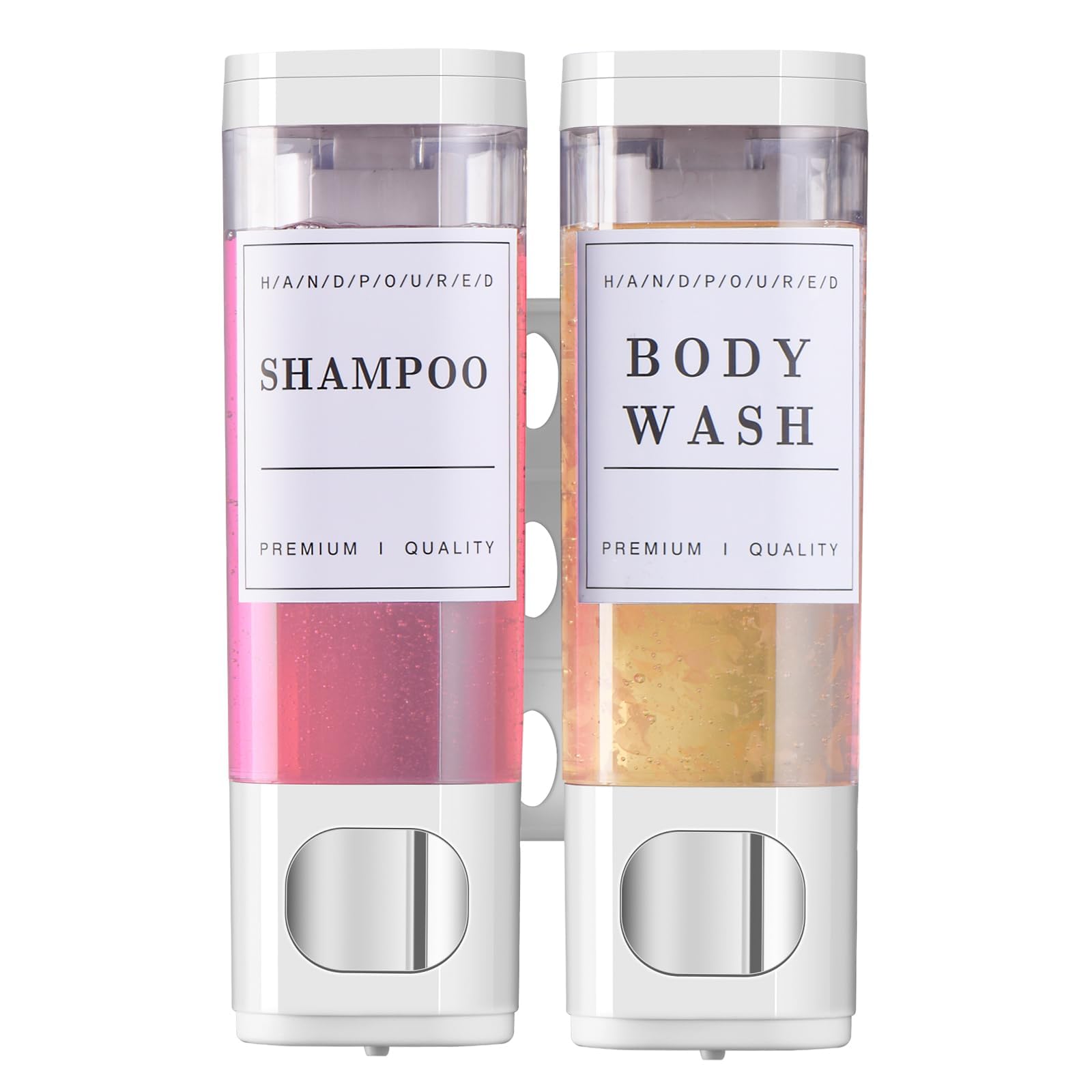 Shampoo And Conditioner Dispenser Bathroom Shower Soap Dispenser Wall Mounted Shampoo Dispenser For Shower Wall No Drill 2 * 300