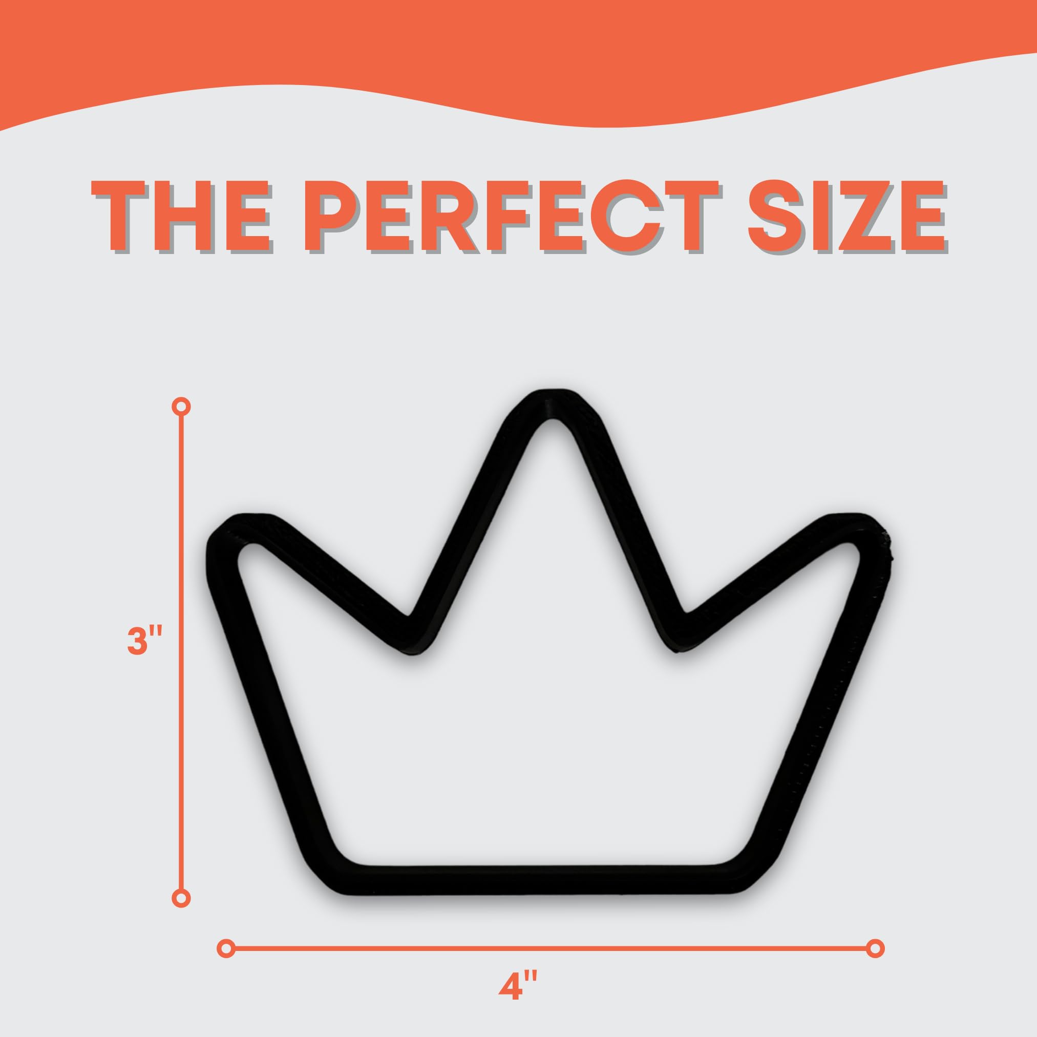 King Crown Cookie Cutter With Easy To Push Design