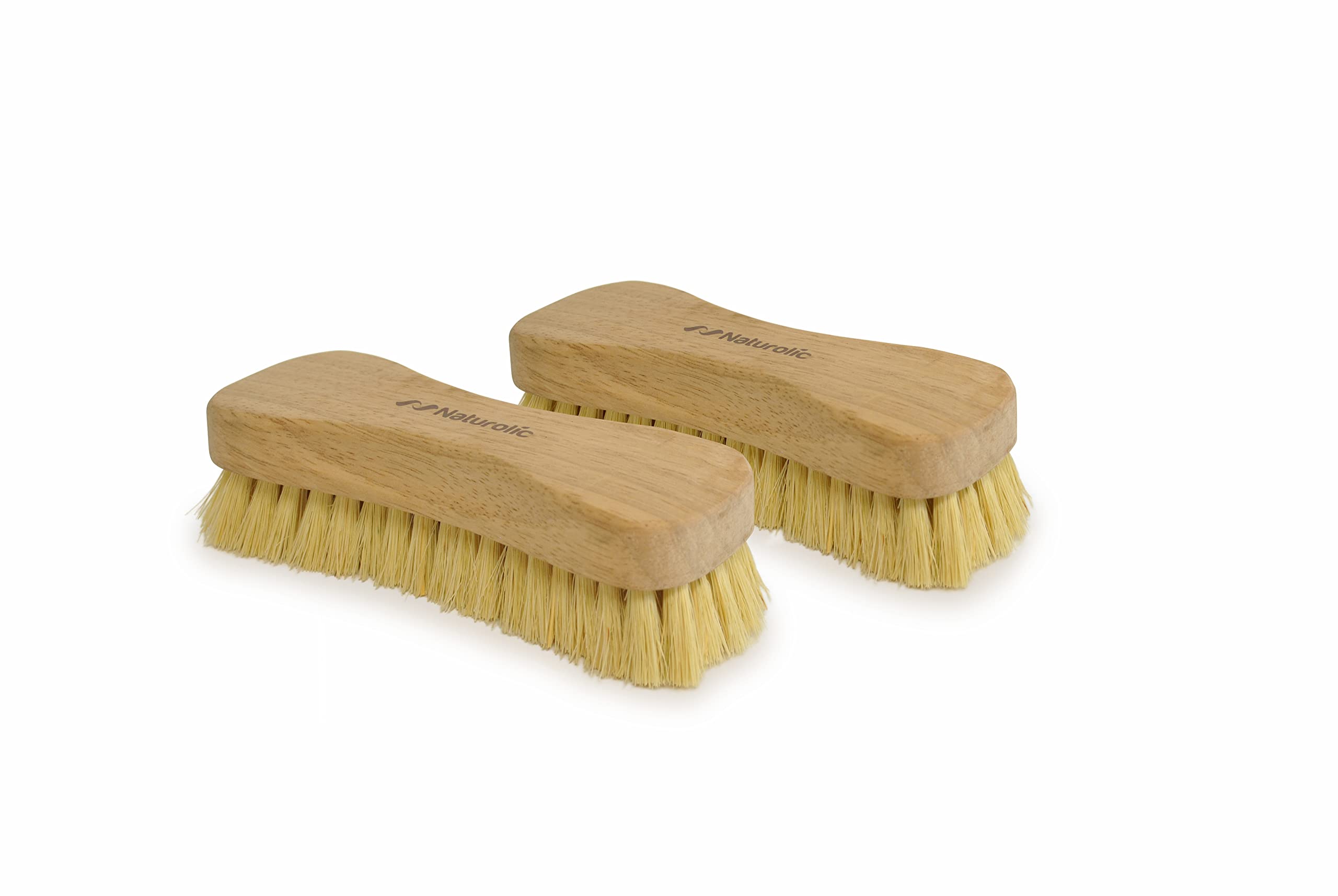 All-Natural Wooden Scrub Brush Set |Tampico Bristle Brush For Cleaning | Scrub Brushes For Cleaning | Floor, Tub, Kitchen, And C