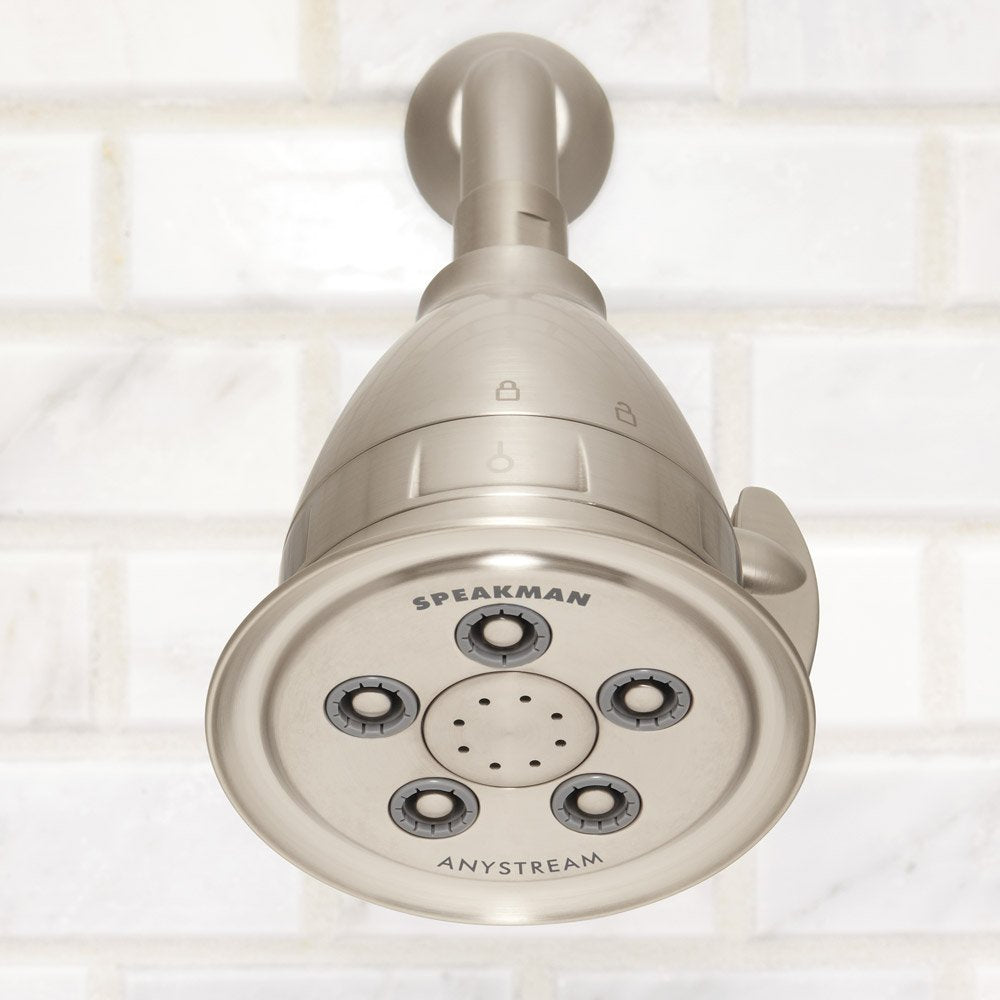 Speakman S-2005-Hbfbn Hotel Pure Anystream High Pressure Shower Head-2.5 Gpm Adjustable Showerhead With Filter, Brushed Nickel