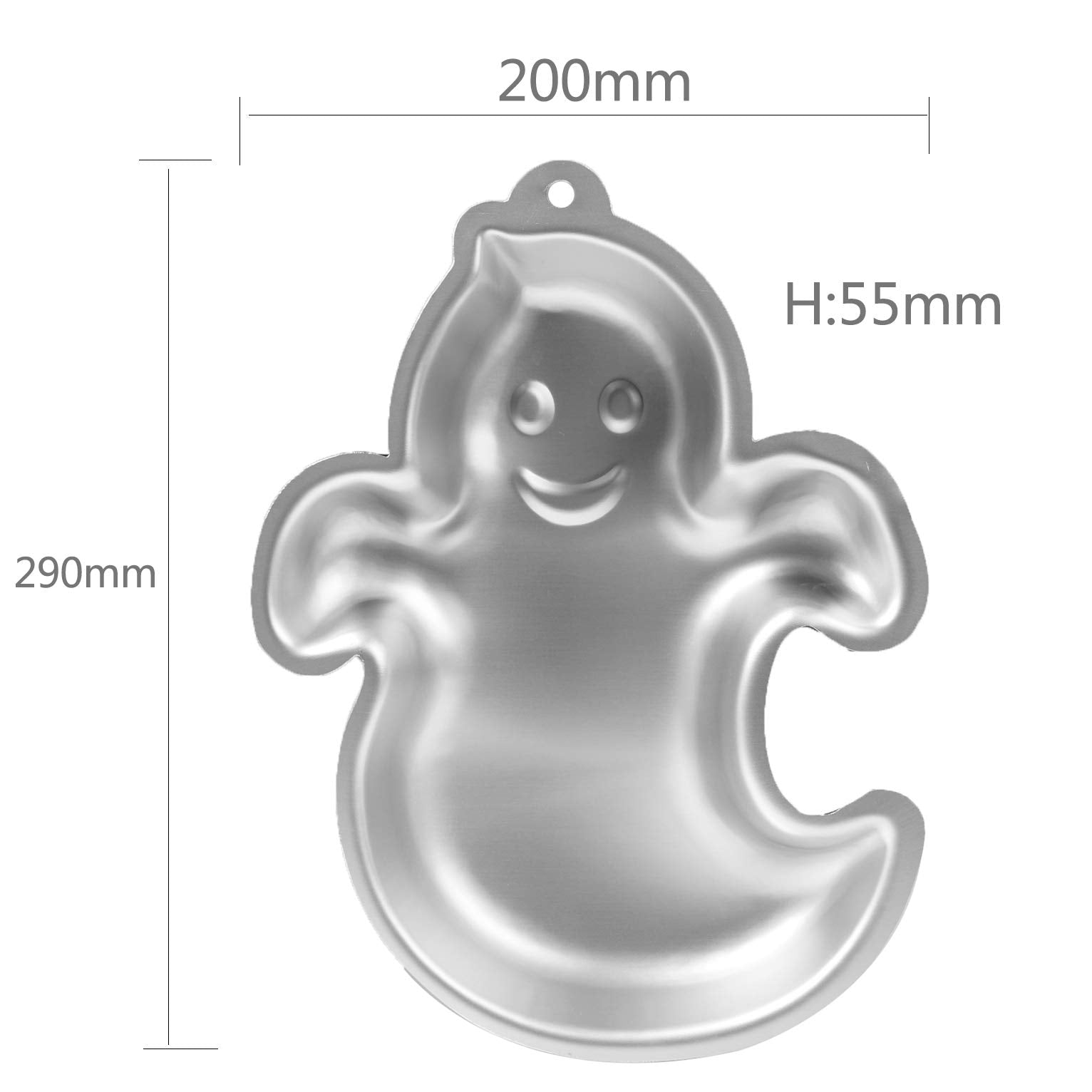 Ghost Cake Pan, Cake Pan Aluminum 3D Cake Mold Baking Mould Tin (10 Inch )