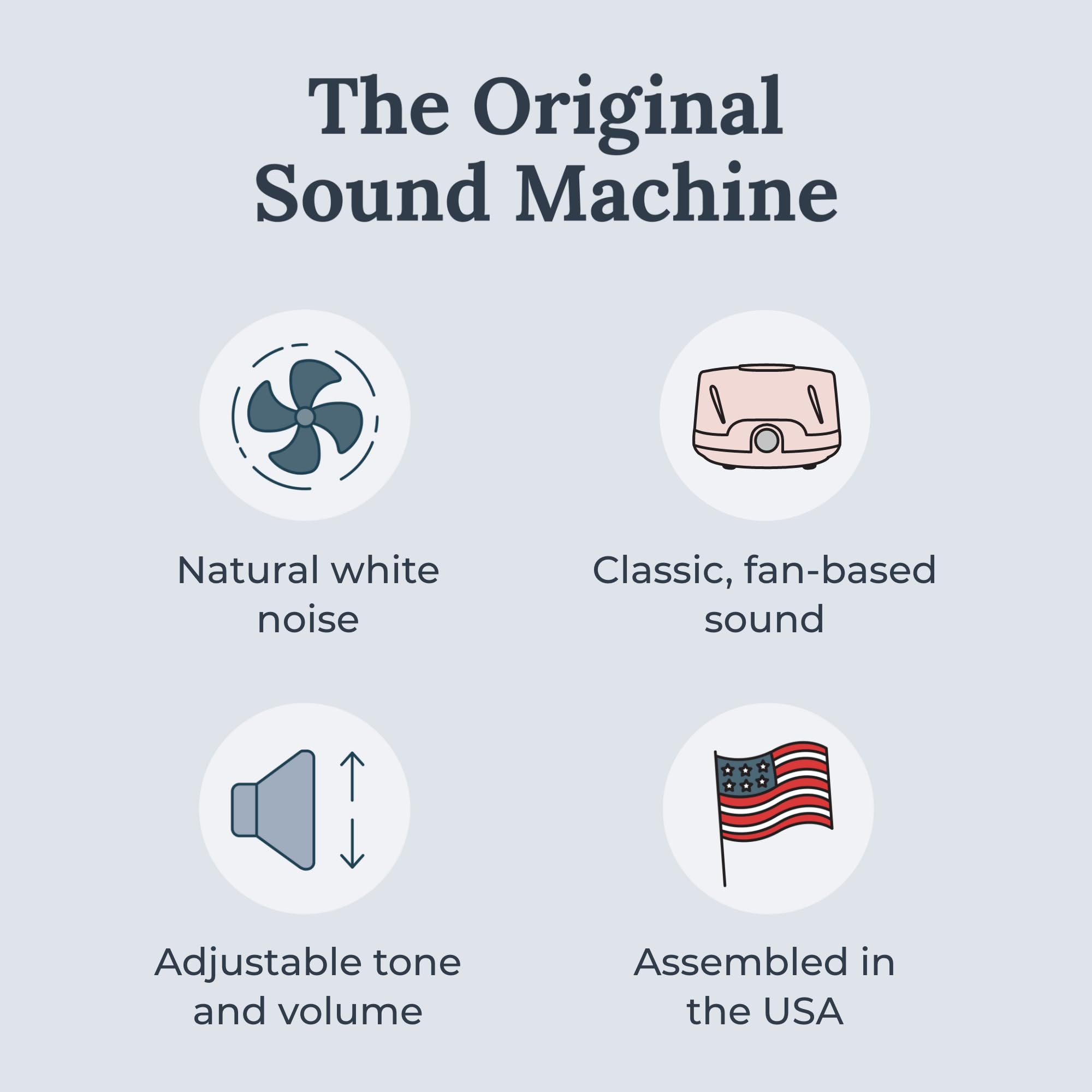 Yogasleep Dohm Classic (Pink) The Original White Noise Machine  Soothing Natural Sound from A Real Fan  Noise Cancelling for Office Privacy  Travel & Meditation  Sleep Therapy for Adults & Baby