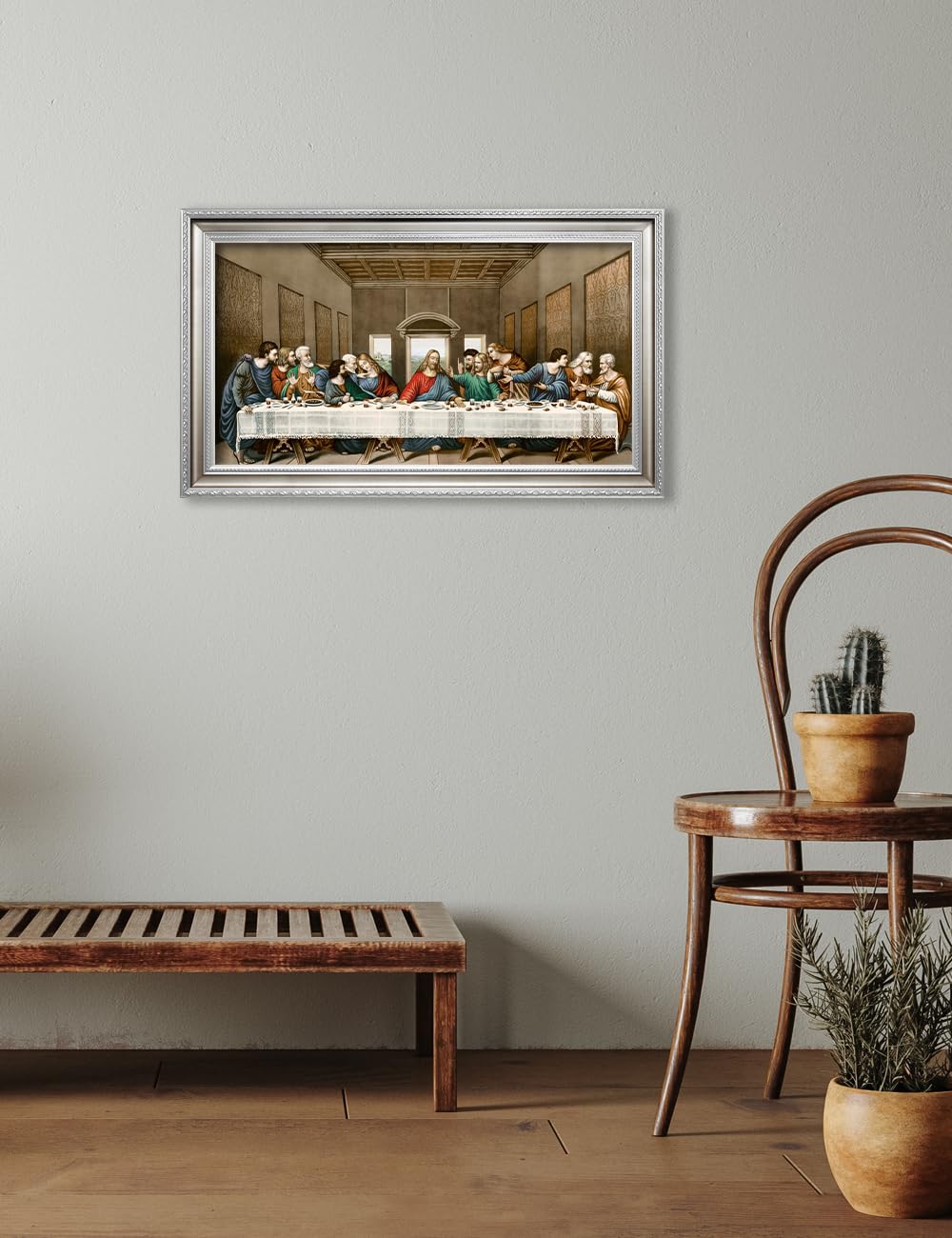 Decorarts - The Last Supper, Leonardo Da Vinci Classic Art Reproductions. Giclee Prints Acid Free Cotton Canvas With Matching Si