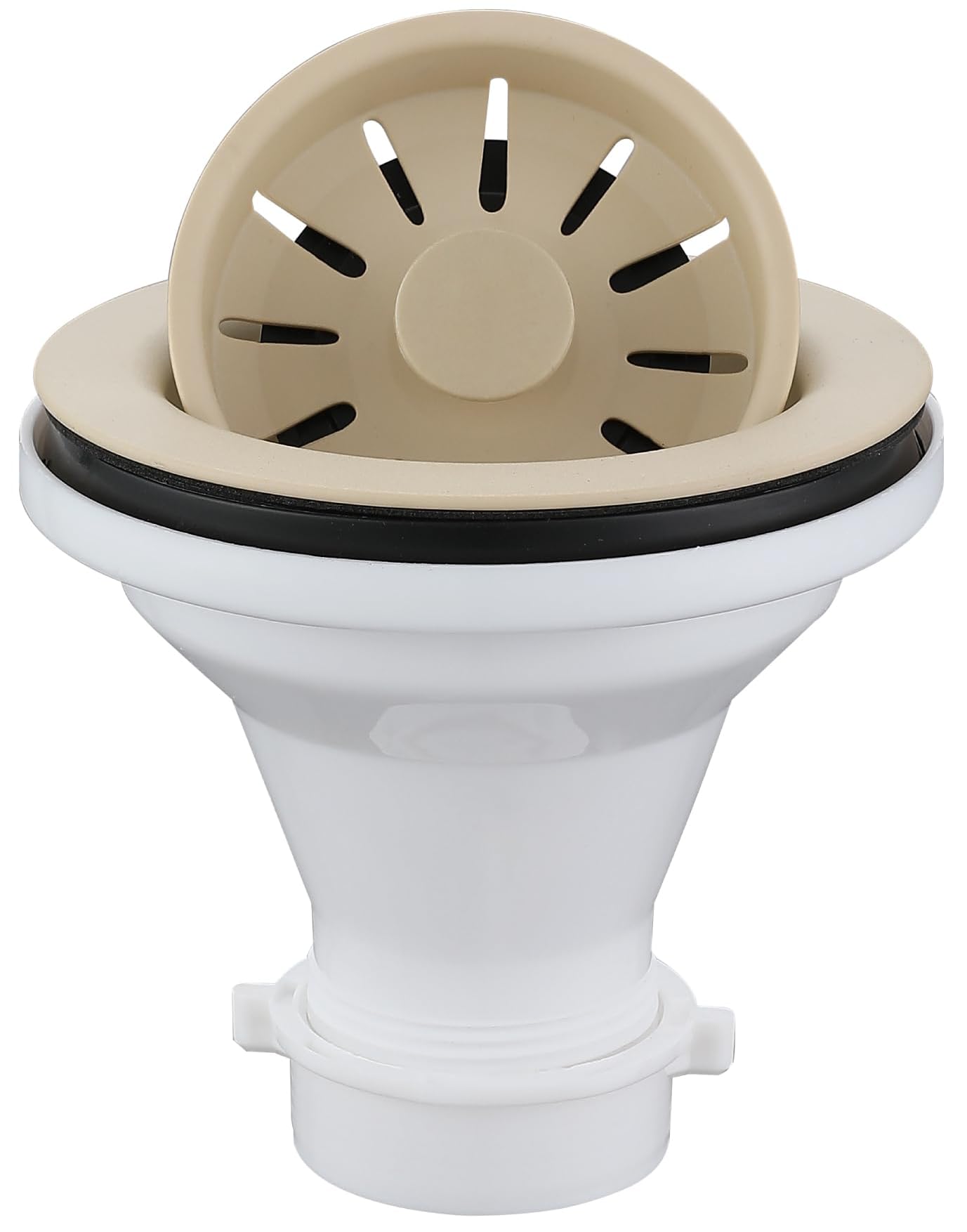 Karran QBSBI 3-1/2 in. Kitchen Sink Basket Strainer in Bisque