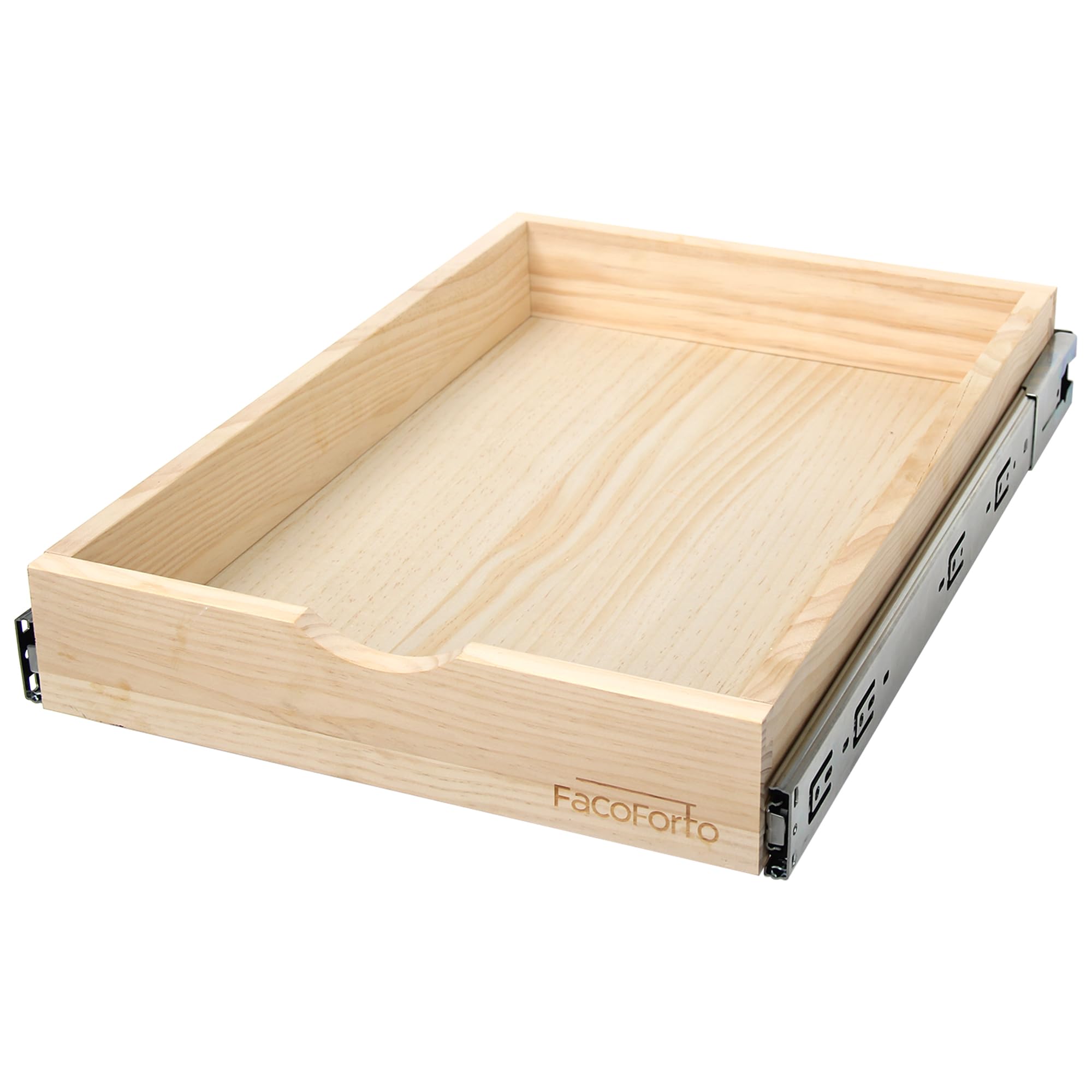 Kitchen Cabinet Organizer, Fully Assembled Drawer Wood Pull Out Tray Drawer Box Cabinet Slide Out Shelve, Wooden PullOut Shelf 