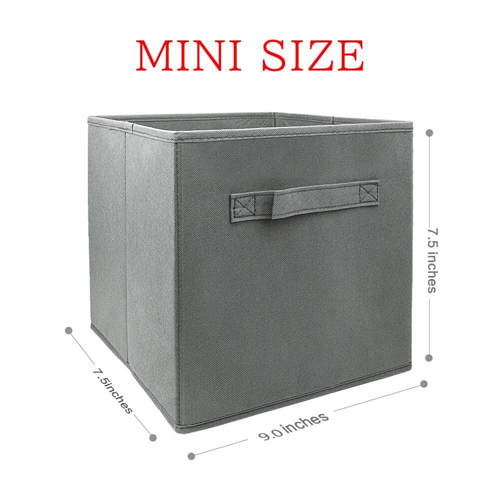 EBIGIC storage bins collapsible storage bins,cube storage organizer (Pack of 6) 9 * 7.5 * 7.5inch,For home and office Collapsibl