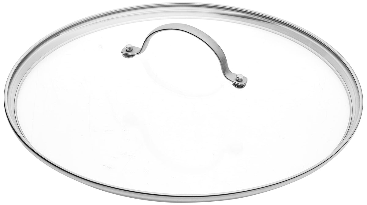 Greenpan Glass Lid With Stainless Steel Handle, 12'', Silver