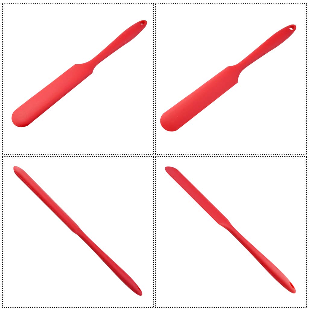 4Pcs Silicone Spatula Set Heat Resistant Cake Cream Butter Spatulas Mixing Batter Scraper Non-Stick Flexible Baking Cooking Tool