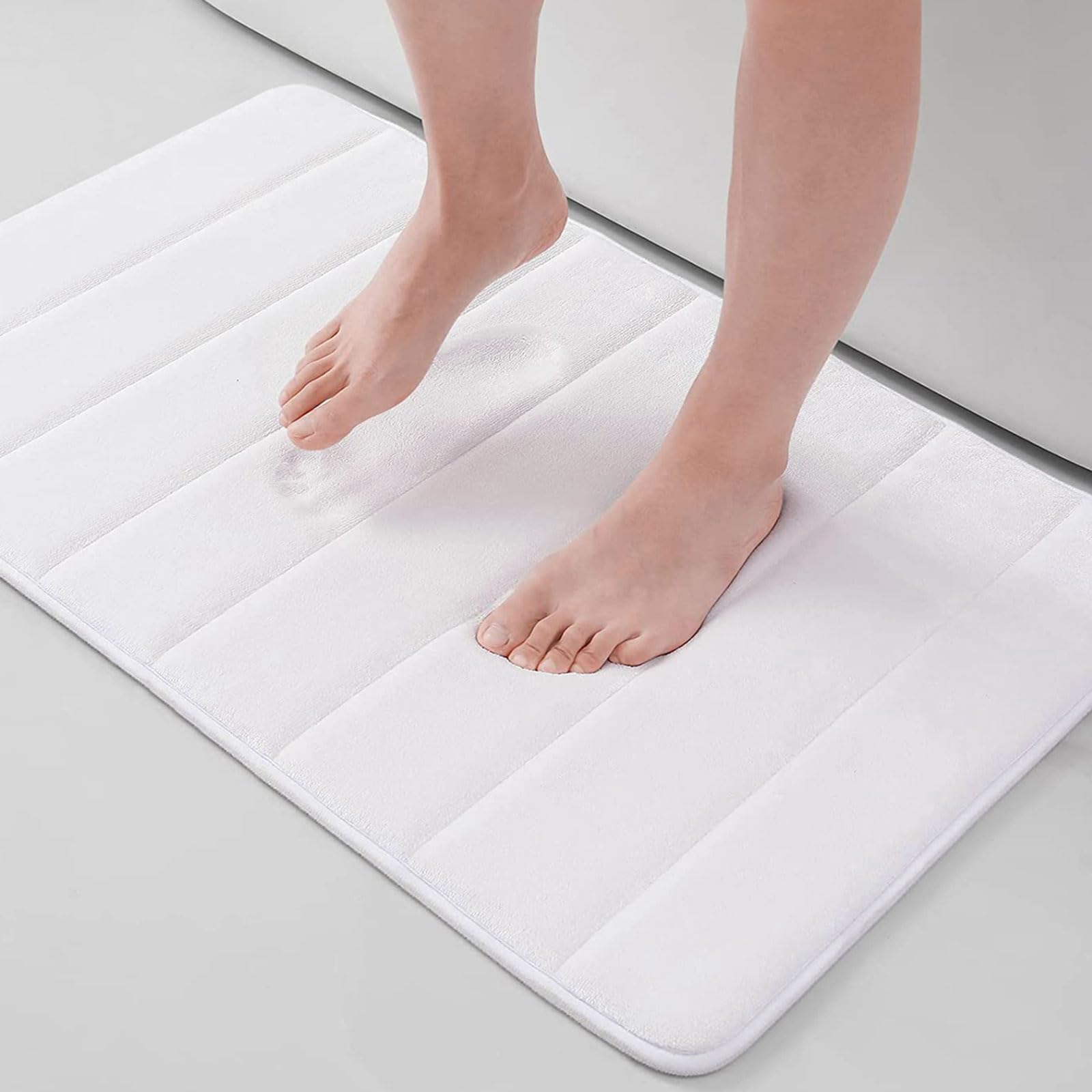 Buganda Memory Foam Bath Mat Rug, 30 x 20, Ultra Soft and Non-Slip Bathroom Rugs, Water Absorbent and Machine Washable Bath Rug 