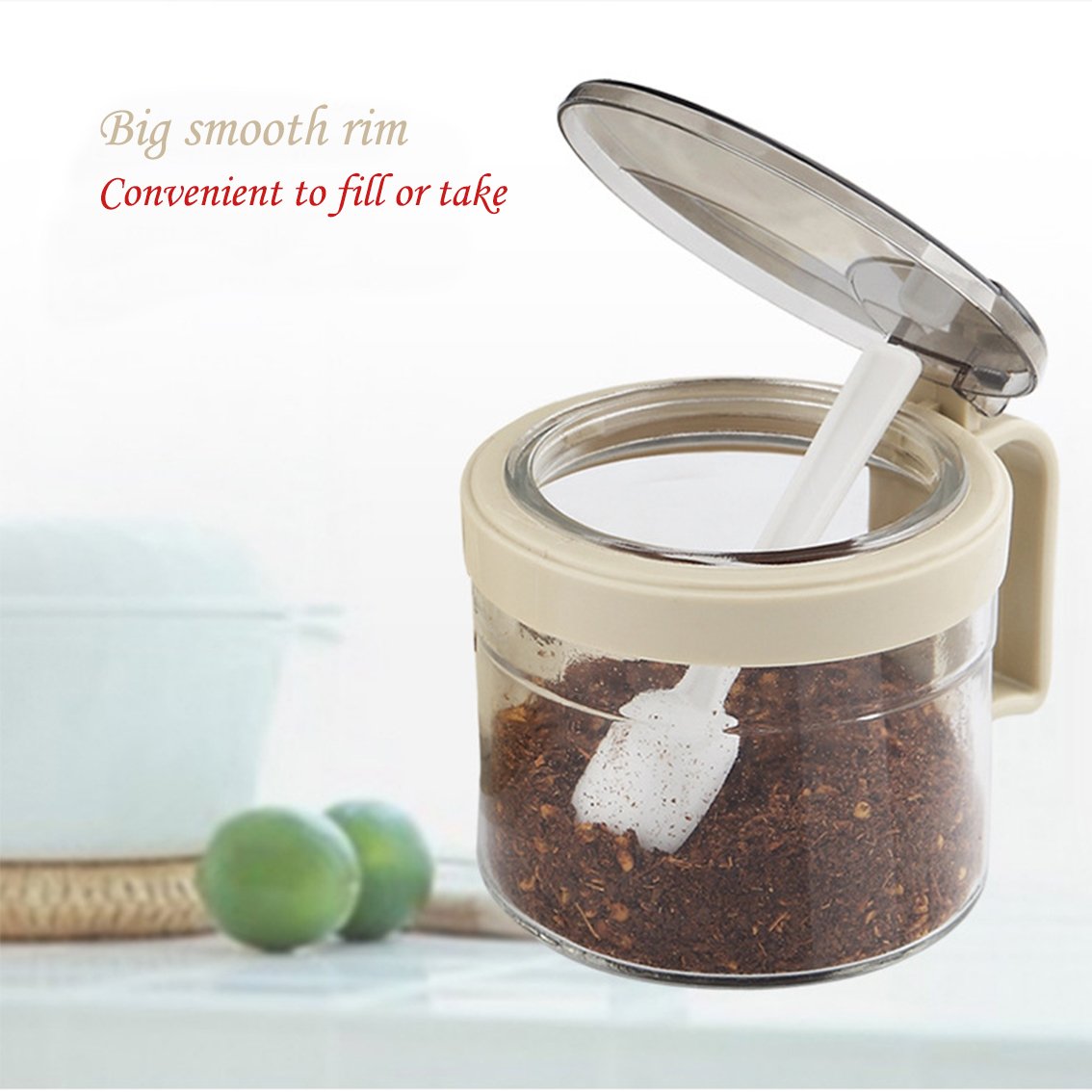 Tenta Tenta Kitchen Gourmet Seasoning Box With Serving Spoons, Spice Jar Set Condiment Cruet Bottle, Kitchen Supplies,Nice Desig