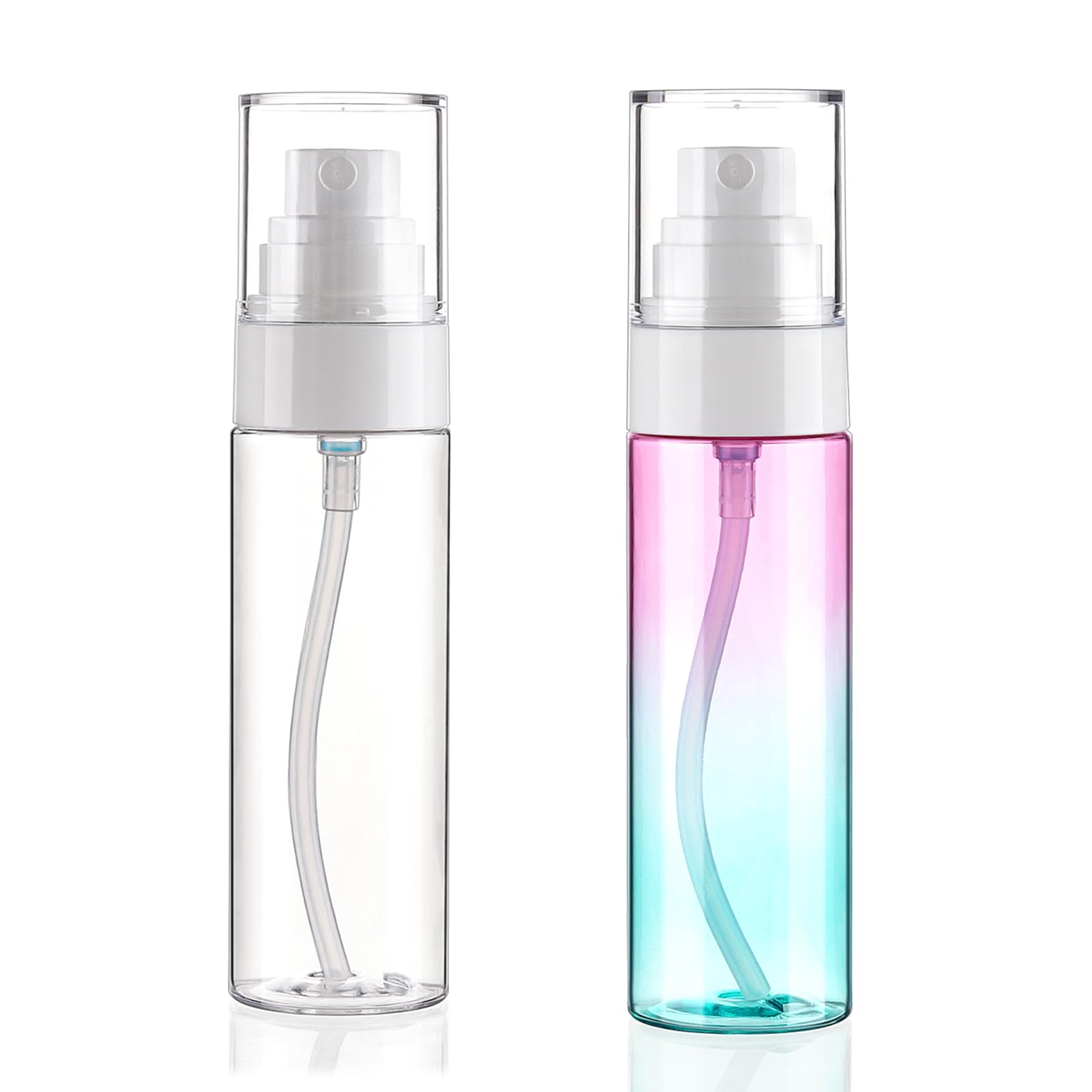 Fine Mist Spray Bottle Plastic Spray Bottles 3.4Oz/100Ml 2Pack Makeup Setting Spray Bottle Tsa Approved Empty Cosmetic Refillabl