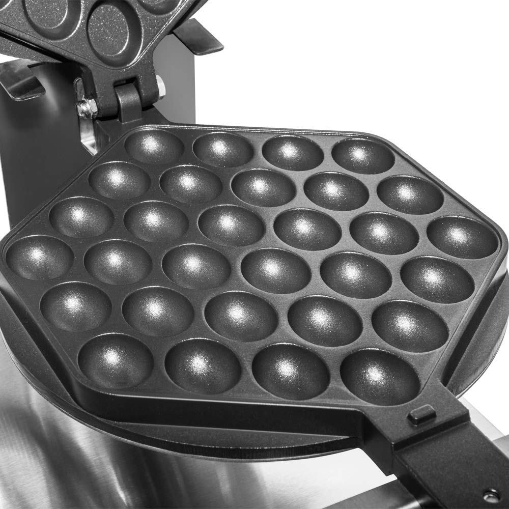 Aldkitchen Bubble Waffle Maker | Bubble Waffle Iron | Egg Waffle Machine | Nonstick Coating (2-Head Electric)