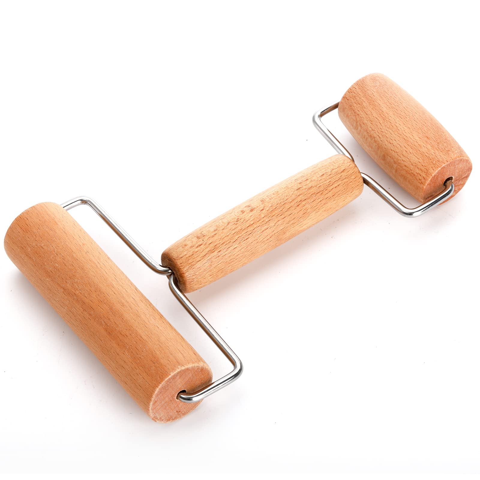 Avla 4 Pack Wood Pastry Pizza Roller, Non Stick Wooden Rolling Pin For Home, Professional Dough Roller Tool Set For Baking, Cook
