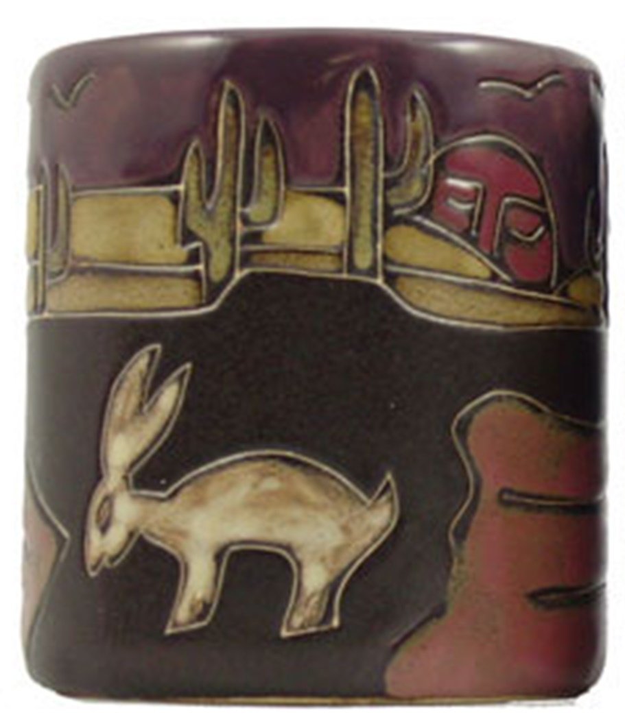 Mara Stoneware Mug - 16 oz Purple Stoneware - Desert Scene - Model 510F5