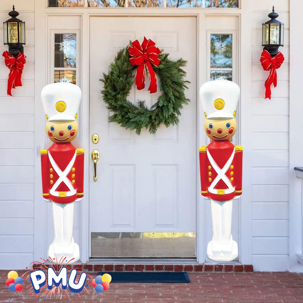 PMU Christmas Light-Up Toy Soldier 31 Inch Christmas Decoration Perfect D  cor for Home, Lawn, Yard, Indoor and Outdoor - 31 Inc