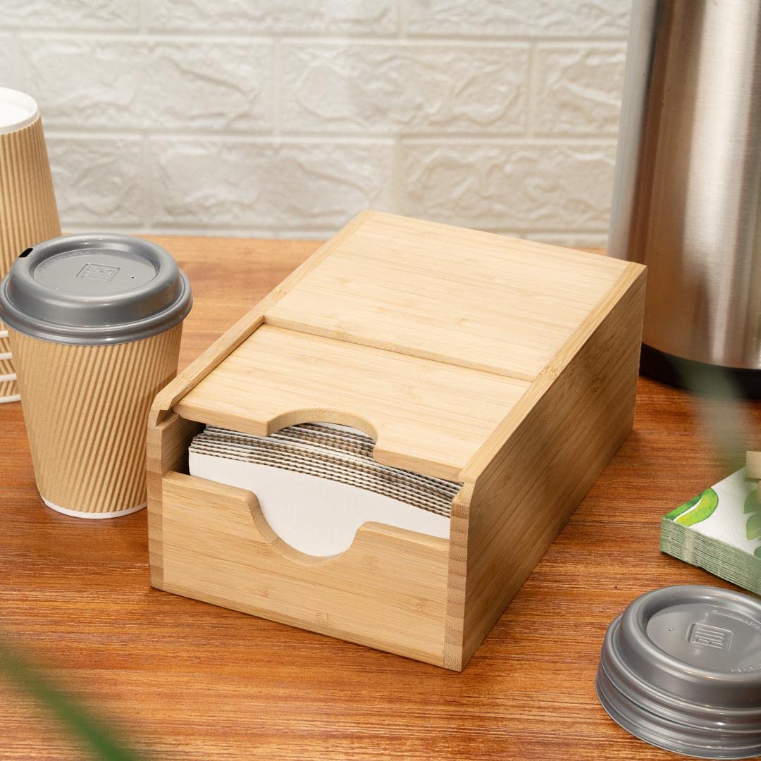 Restaurantware Restpresso 9 1/2 X 6 X 3.75 Inch Coffee Cup Sleeve Dispenser 1 Compact Coffee Sleeve Holder - Spring-Loaded Desig