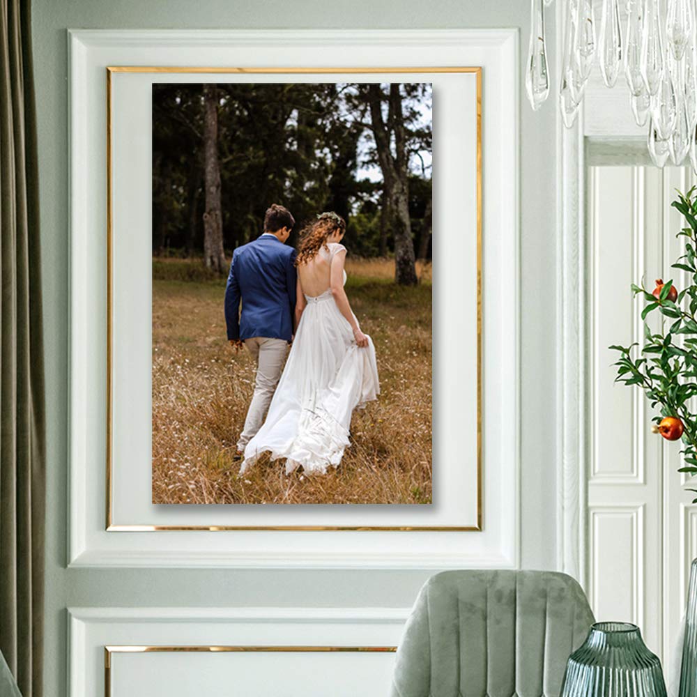 H5Print Custom Canvas Prints Personalized Wall Art With Your Wedding Photos/Pictures Digitally Printed - 36X24Inches