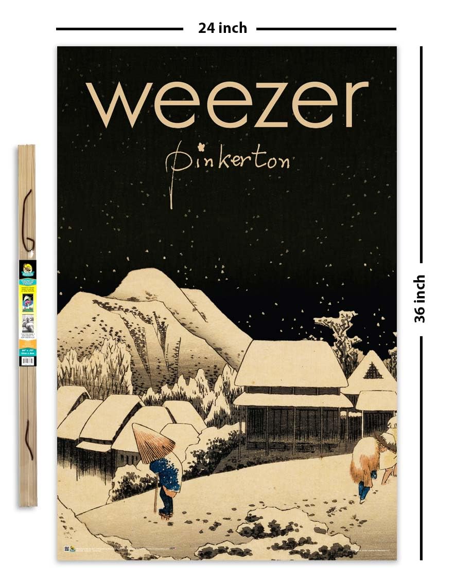 Weezer Pinkerton Band Poster - Officially Licensed - 24'' X 36'' With Poster Hanger Natural Color