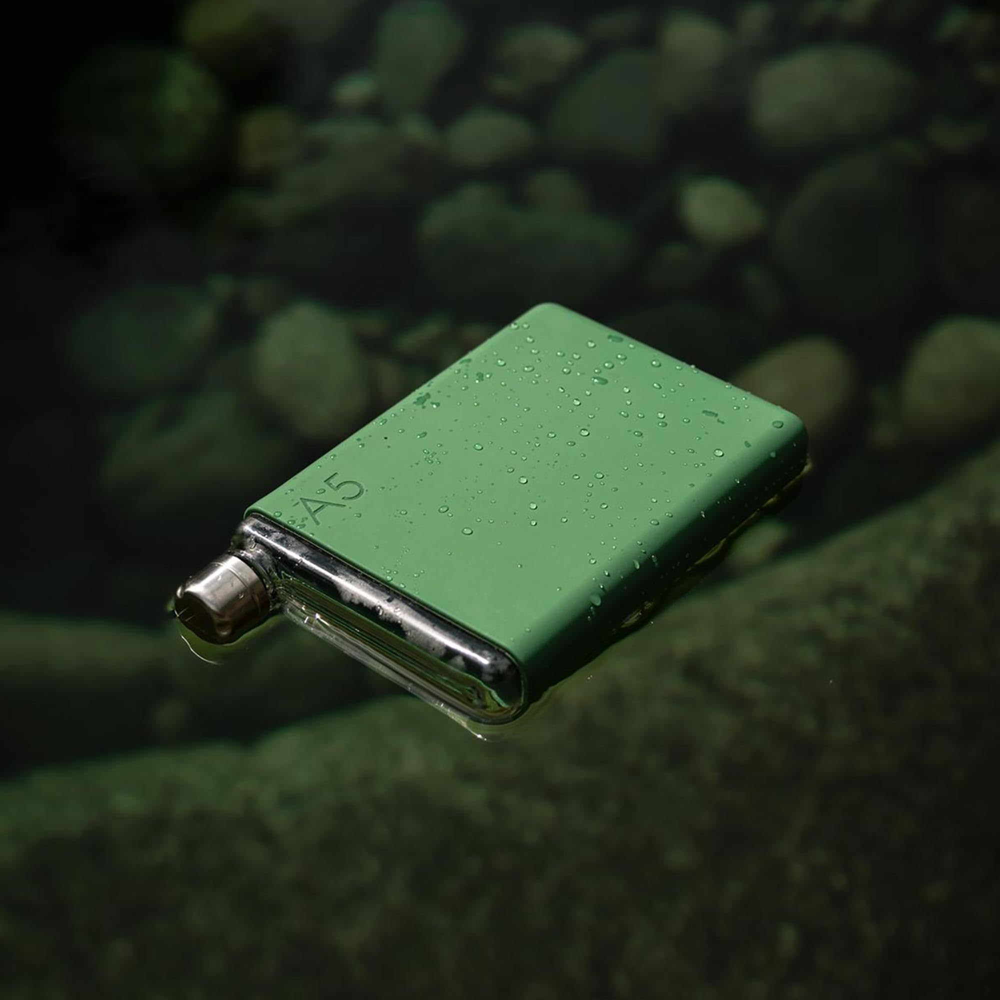 Memobottle A5 Silicone Sleeves | Protect & Preserve With Colorful Personality | Dust Free Coating - Moss Green (Sleeve Only)