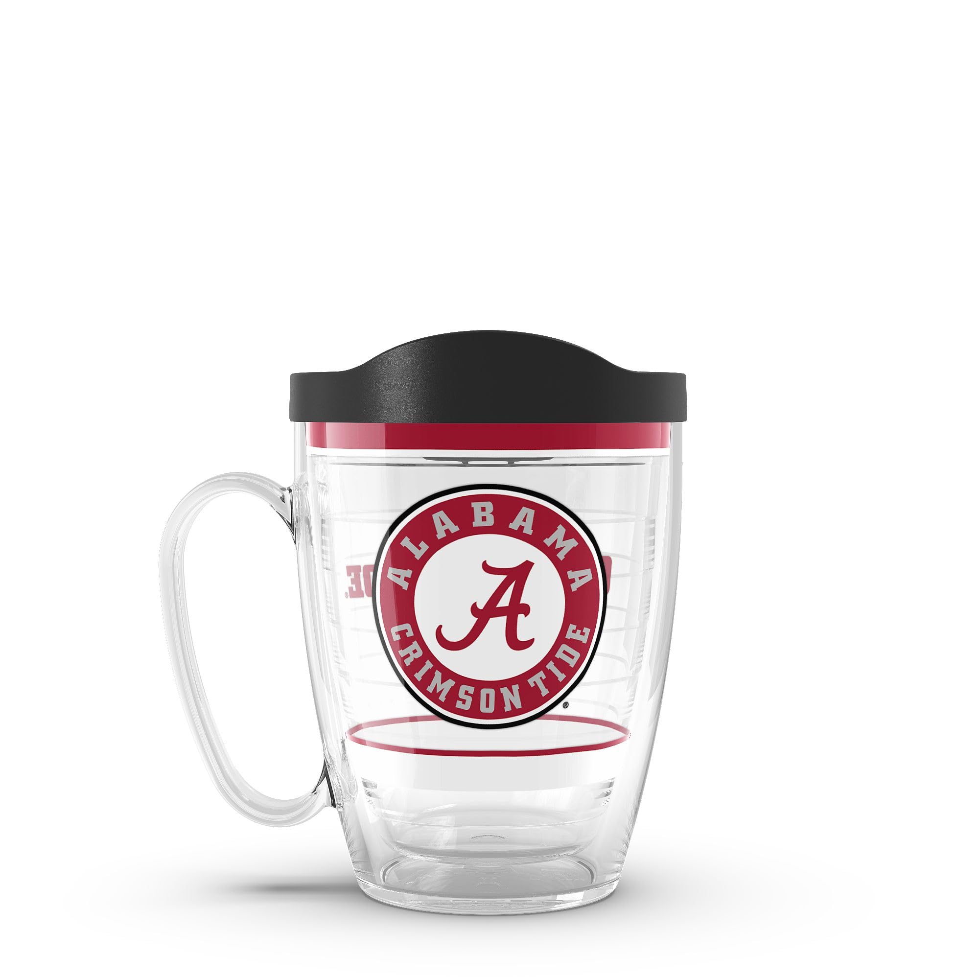 Tervis Made in USA Double Walled University of Alabama Crimson Tide Insulated Tumbler Cup Keeps Drinks Cold & Hot, 16oz Mug, Tra