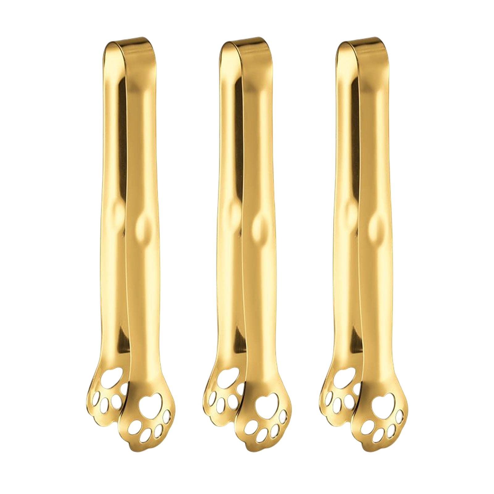 Ujeavette 3X Stainless Steel Food Clips Baking Bread Clamp For Frying Golden