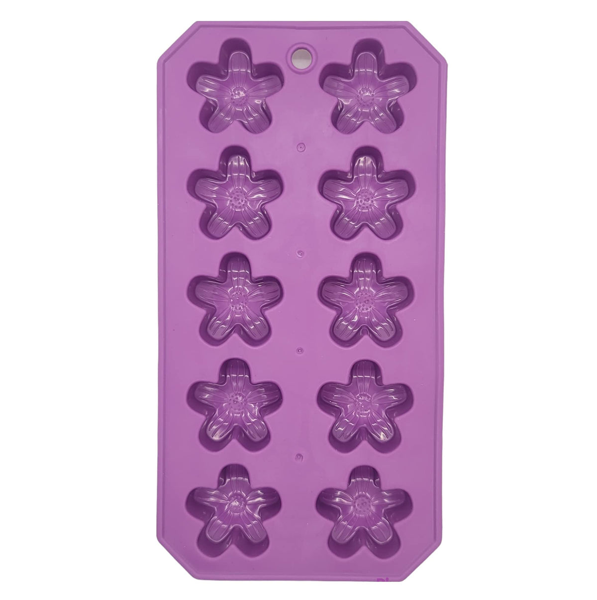 Handy Housewares Flexible Thermoplastic 10-Cube Ice Cube Tray - Fun Flower Shapes (1 Pack)