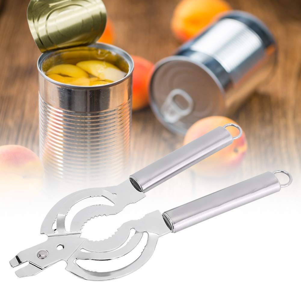 Multifunctional Stainless Steel Jar Opener, Manual Can Opener Adjustable Bottle Jar Lid Remover, Handy Screw Can Bottle Lid Grip