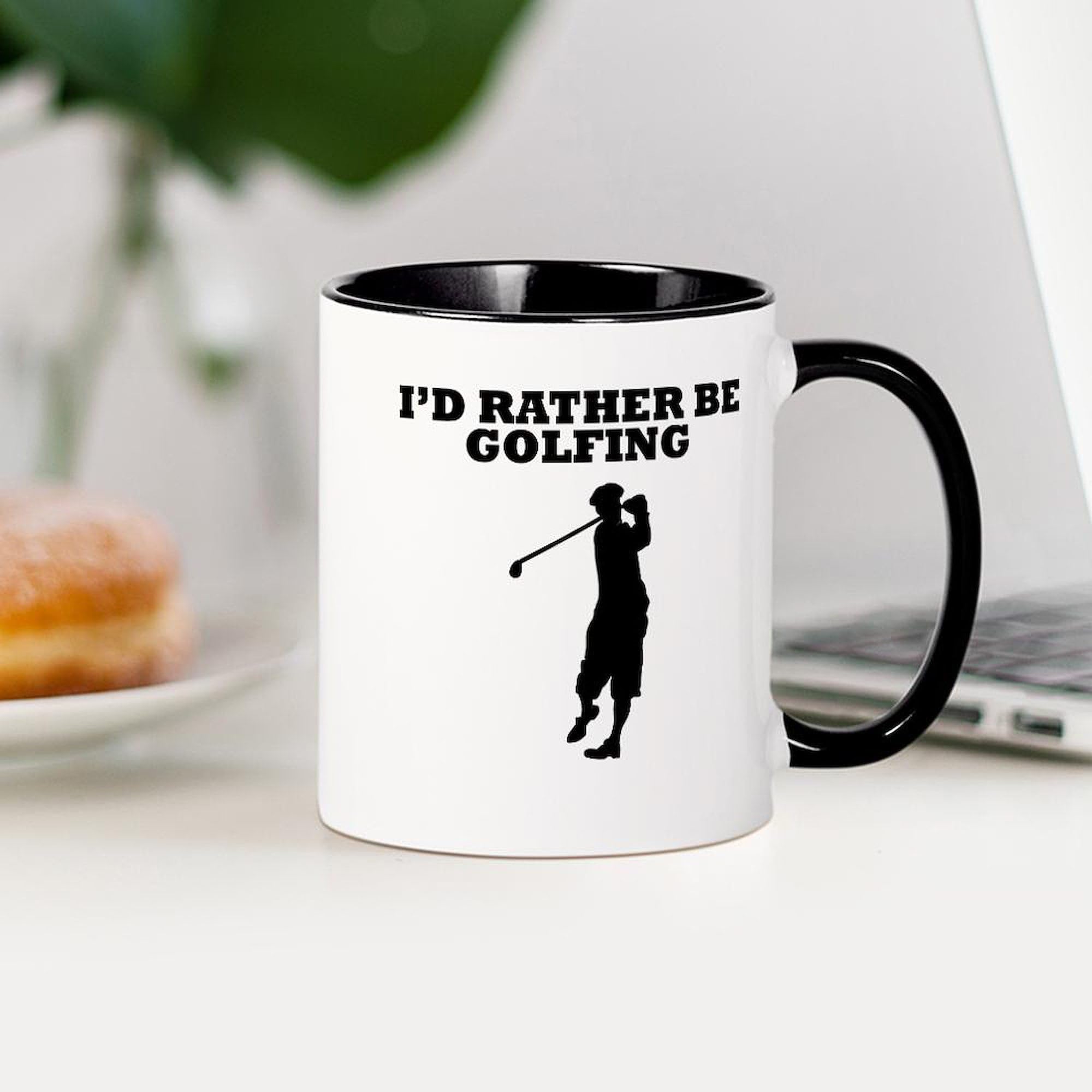 CafePress Id Rather Be Golfing Mugs 11 oz (325 ml) Ceramic Coffee Mug