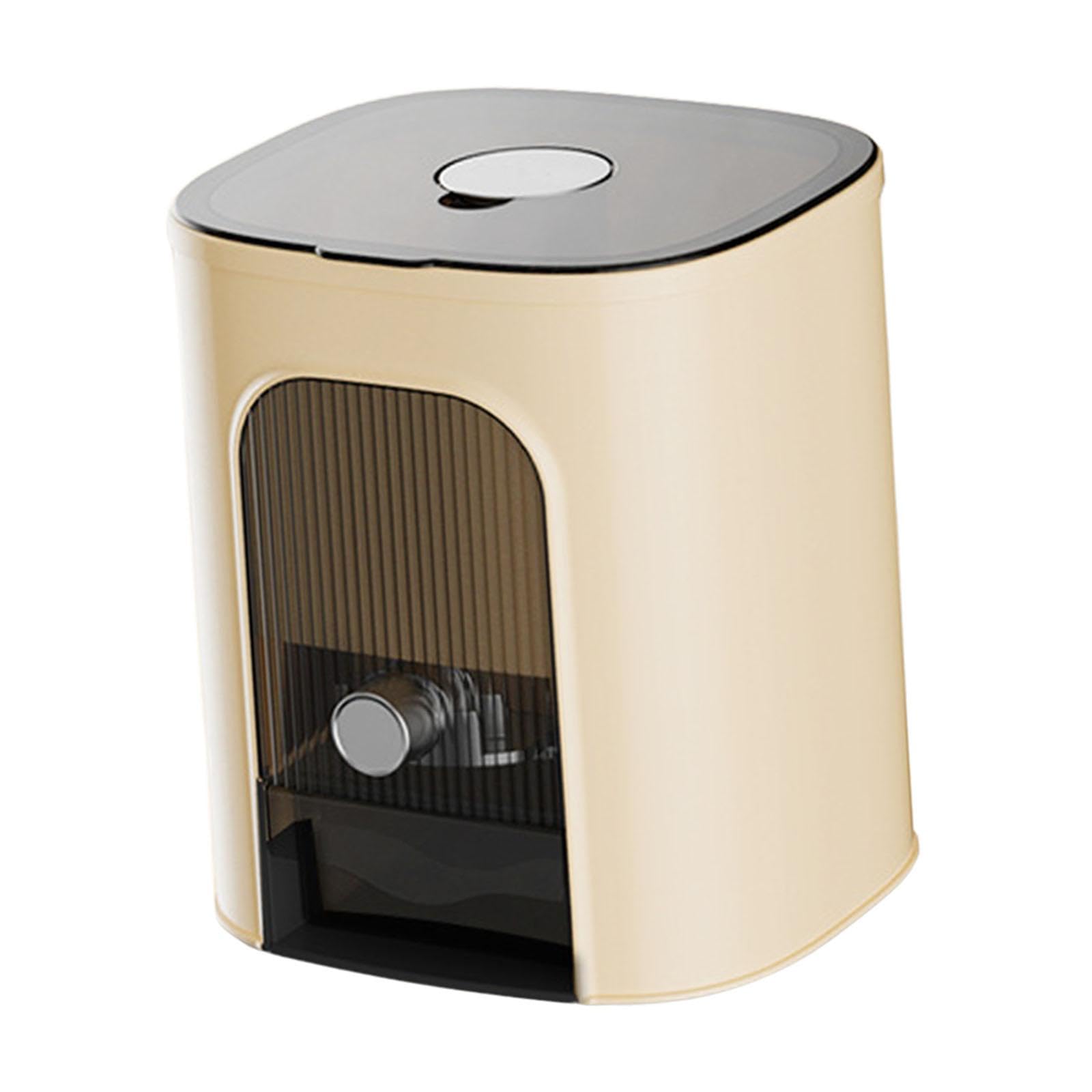 Atorse Sealed Rice Dispenser Leakproof Cereal Container For Cabinet Restaurant Home Beige 5Kg|Home & Garden|Kitchen, Dining & Ba