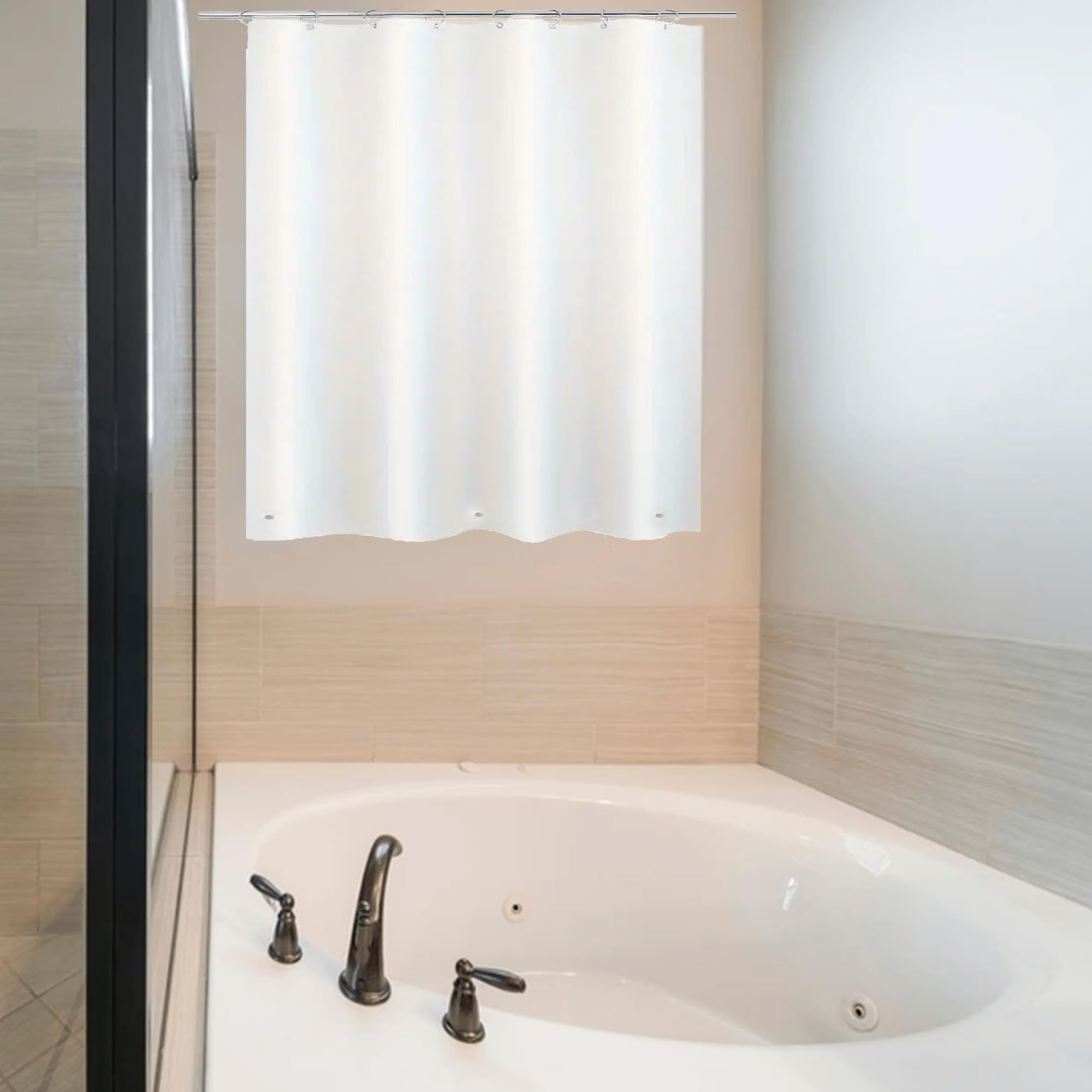 Arayarser 24X36 Peva Plastic Shower Curtain For Bathroom Window Inside Shower, Heavy Duty Waterproof Vinyl Window Shower Curtain
