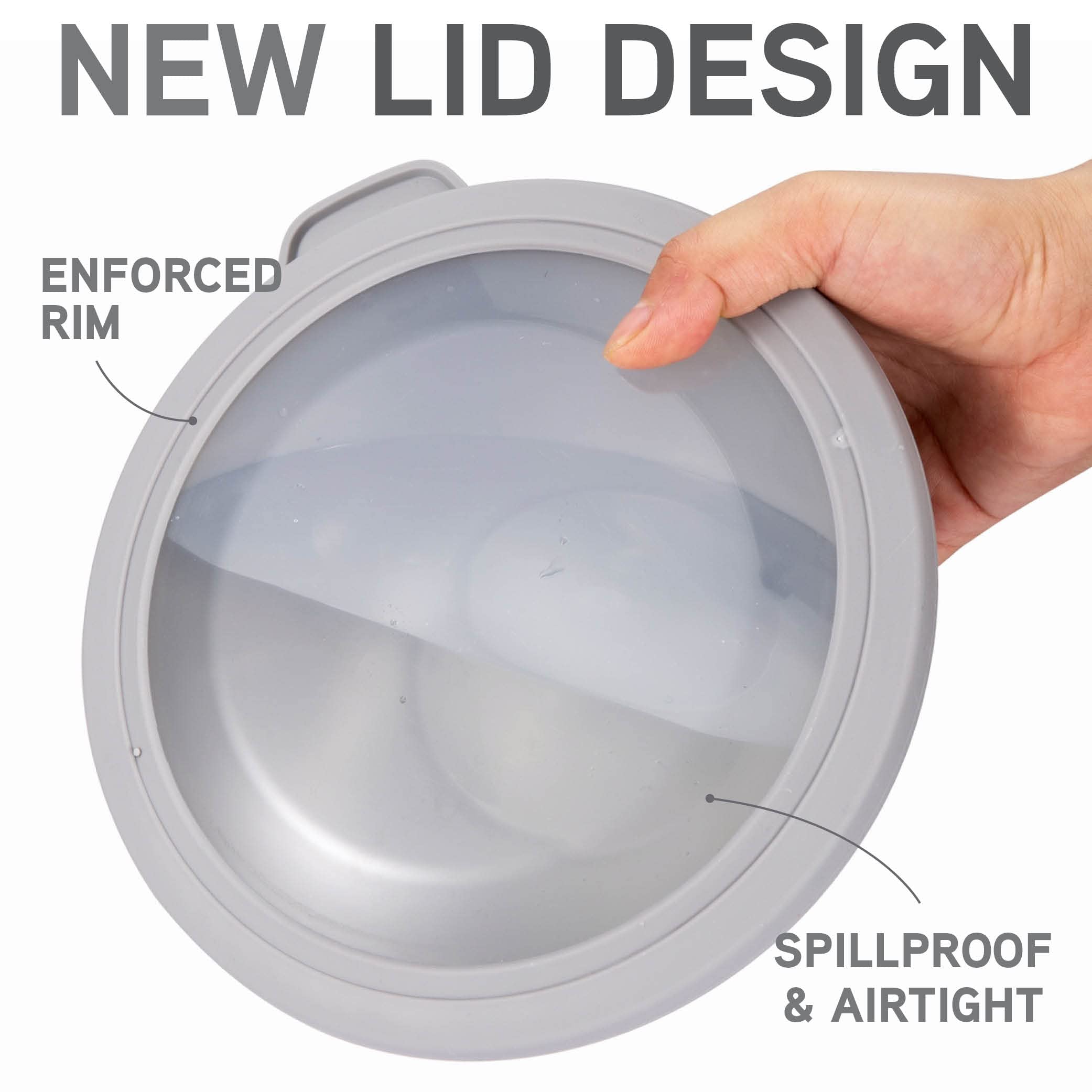 Cook With Color Mixing Bowls Set With Tpr Lids - 12 Piece Plastic Nesting Bowls Set Includes 6 Prep Bowls And 6 Lids, Microwave