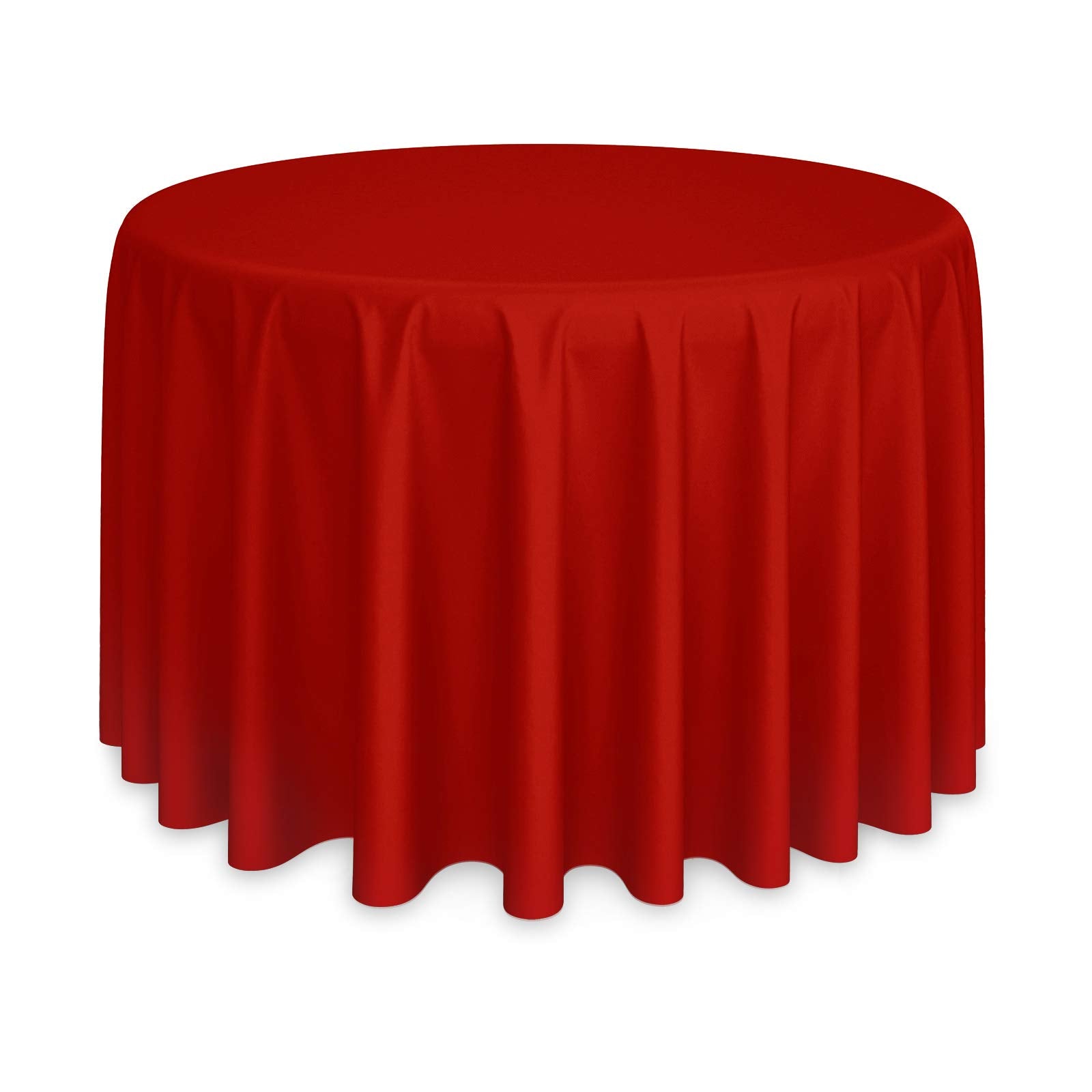 Lanns Linens - 10 Premium 120 Round Tablecloths For Weddingbanquetrestaurant - Polyester Fabric Table Cloths - Red