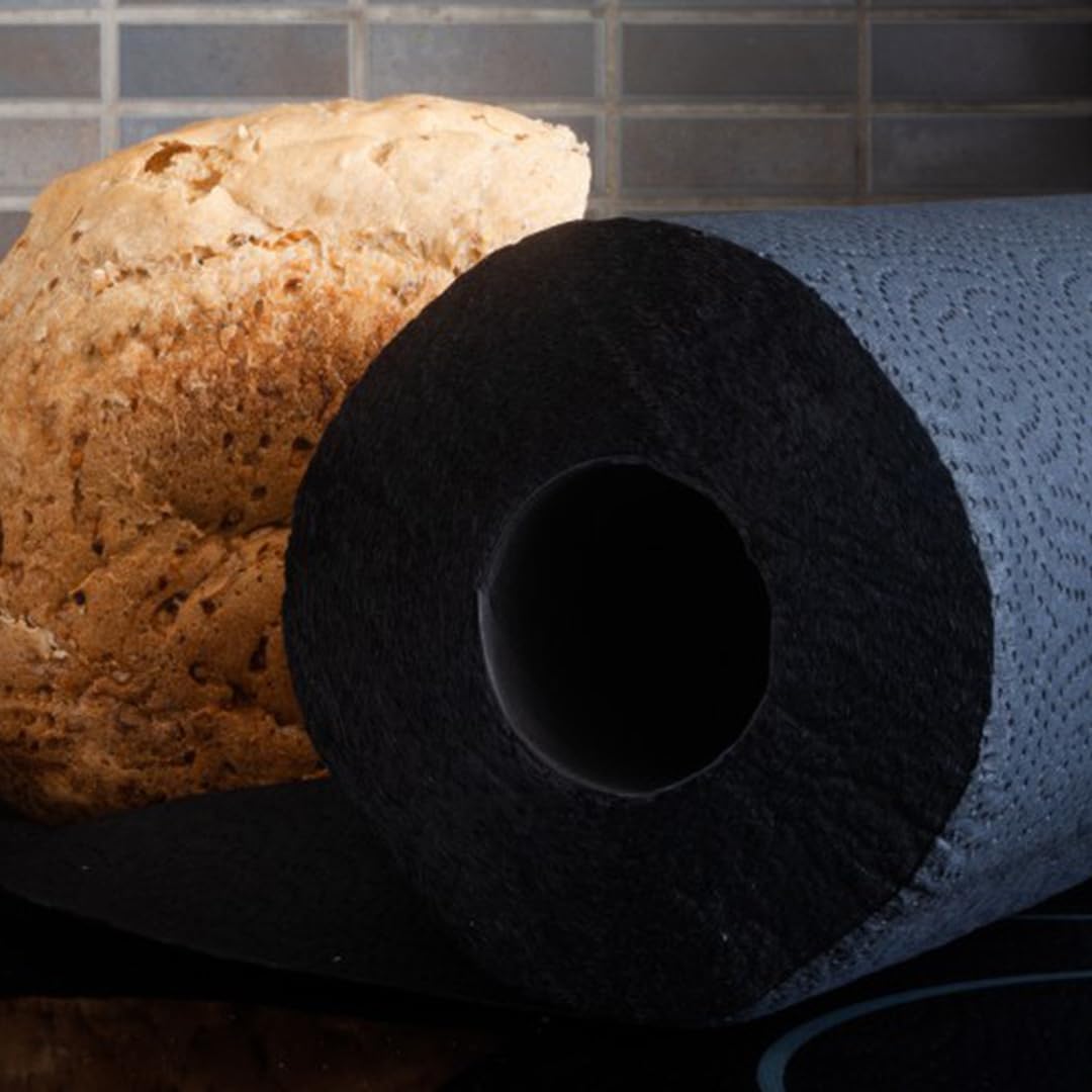 Renova Single Roll Kitchen Paper Towels  Black