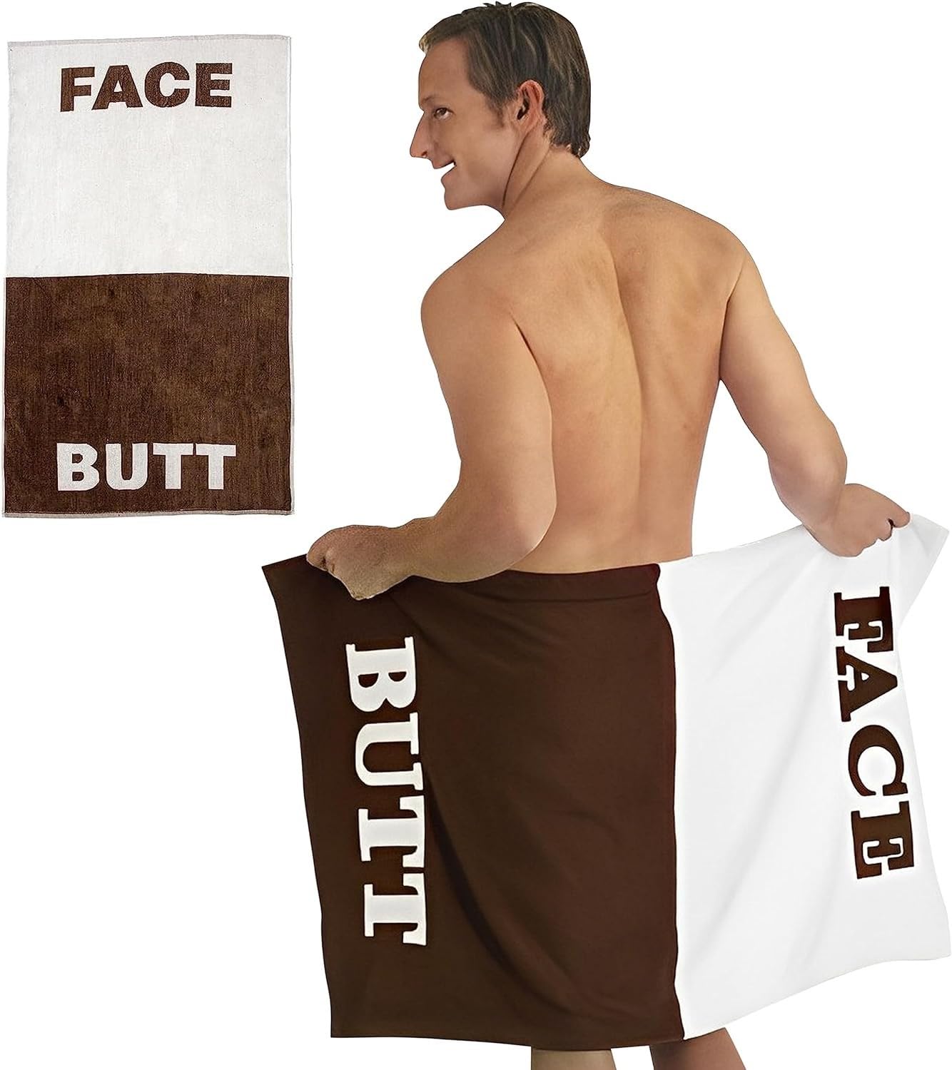 Kovot Bath Towel 100% Cotton Beach Towel 30'' X 56'' | Face/Butt Practical & Novelty Gift